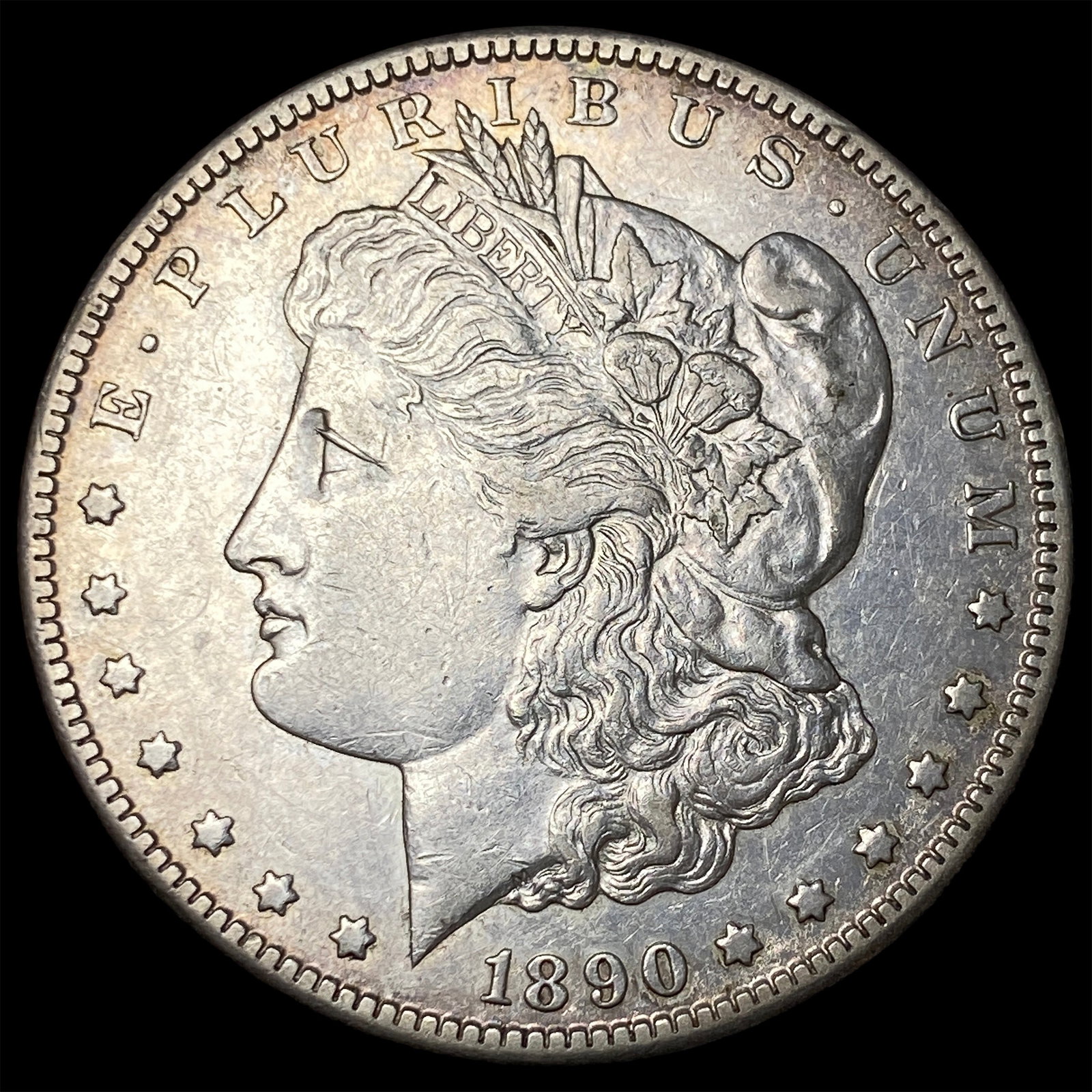 1890-CC Silver Morgan Dollar CLOSELY UNCIRCULATED: 1890-CC Silver Morgan Dollar CLOSELY UNCIRCULATED