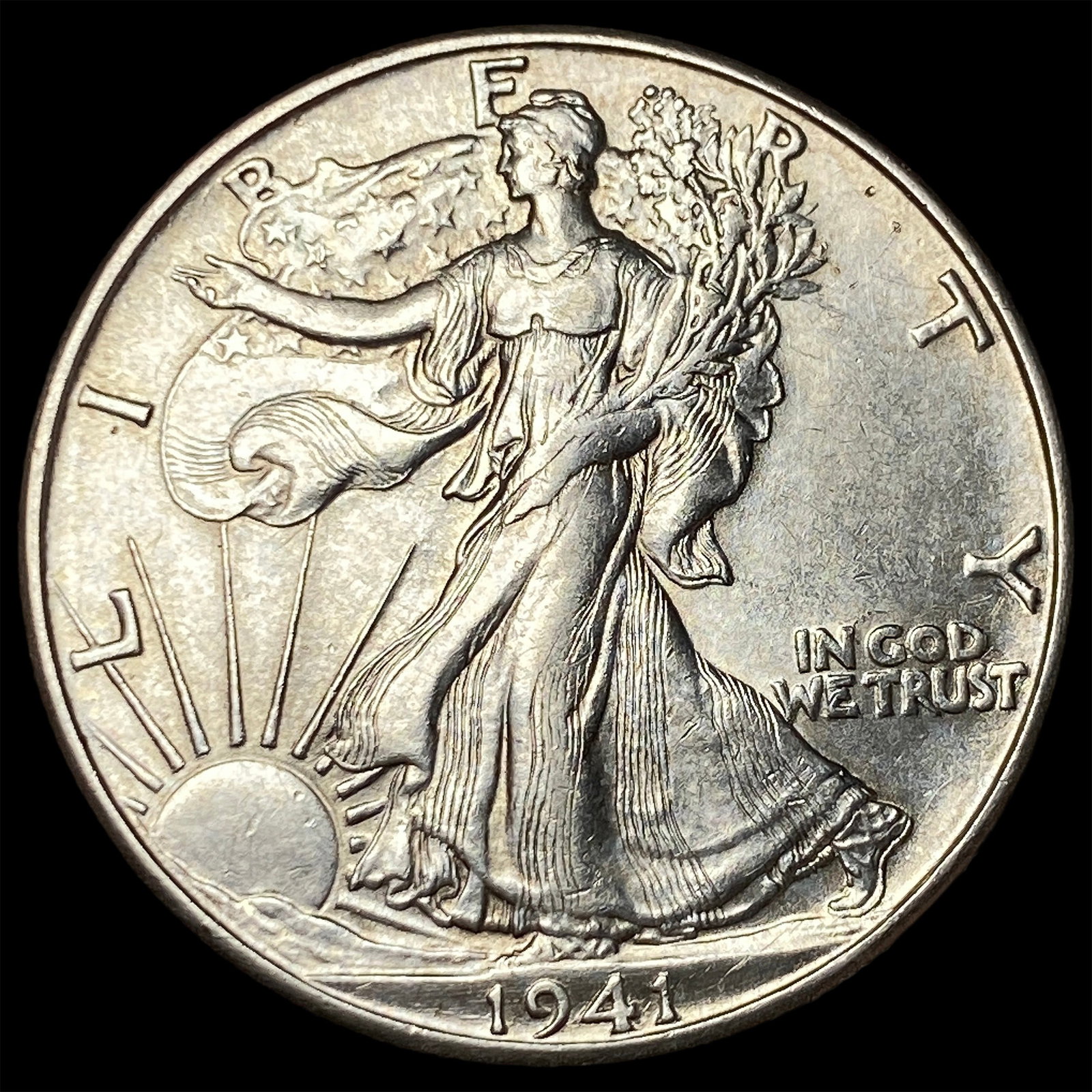 1941-D Silver Walking Liberty Half Dollar UNCIRCULATED: 1941-D Silver Walking Liberty Half Dollar UNCIRCULATED