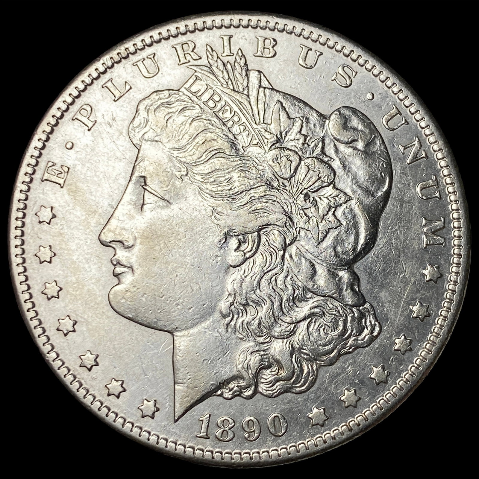1890-CC Silver Morgan Dollar CLOSELY UNCIRCULATED (1 of 2)