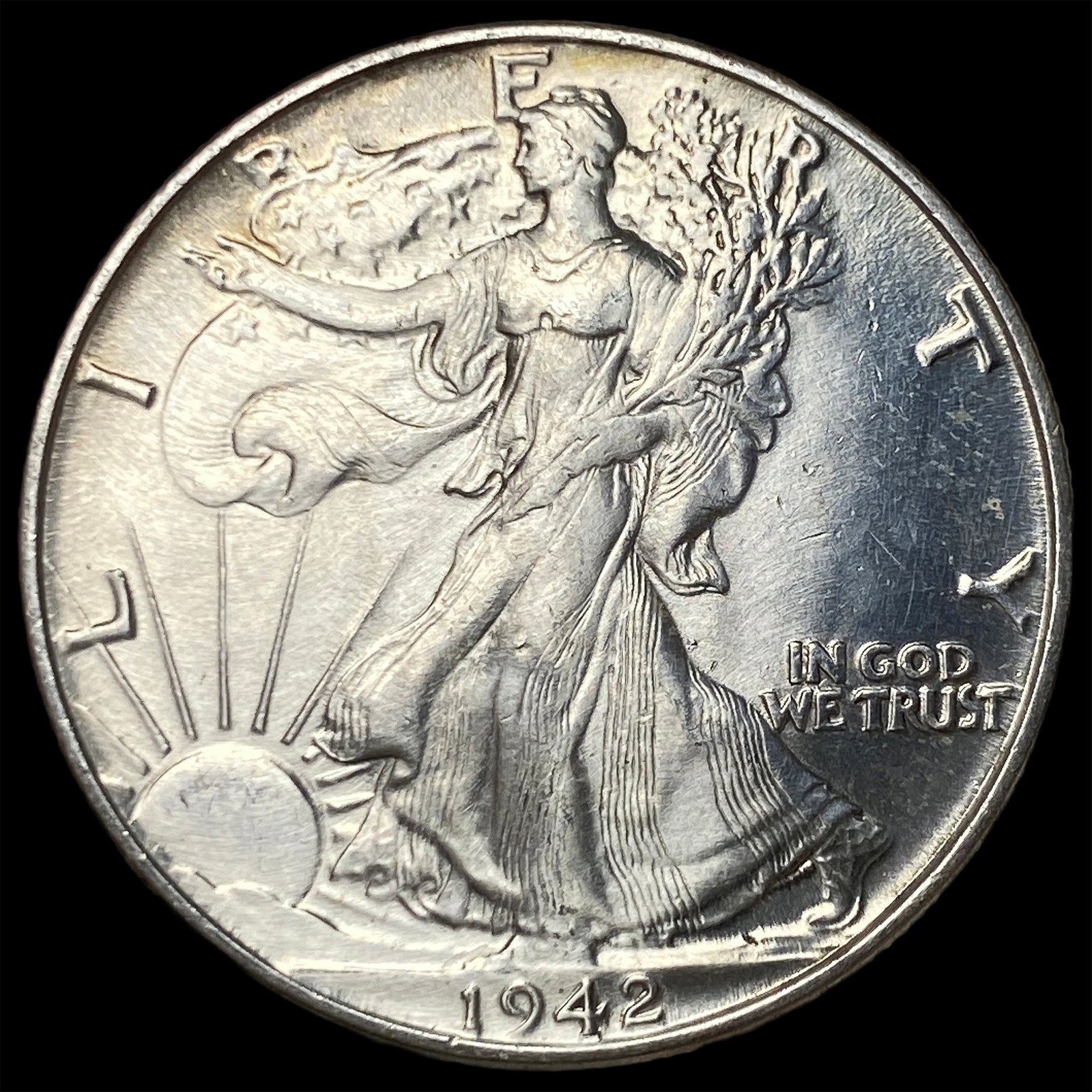 1942 Silver Walking Liberty Half Dollar UNCIRCULATED: 1942 Silver Walking Liberty Half Dollar UNCIRCULATED