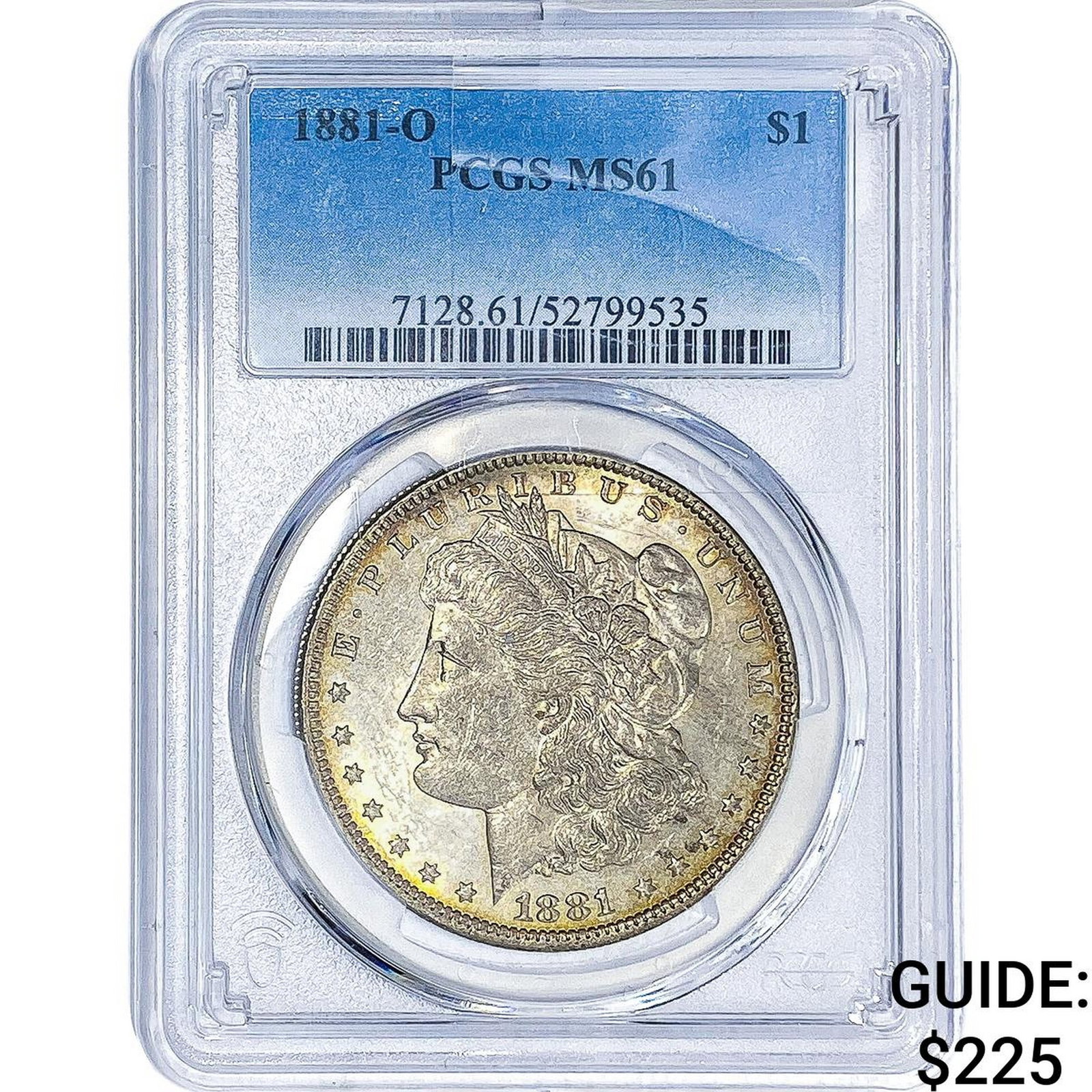 1881-O Morgan Silver Dollar PCGS MS61: 1881-O Morgan Silver Dollar PCGS MS61