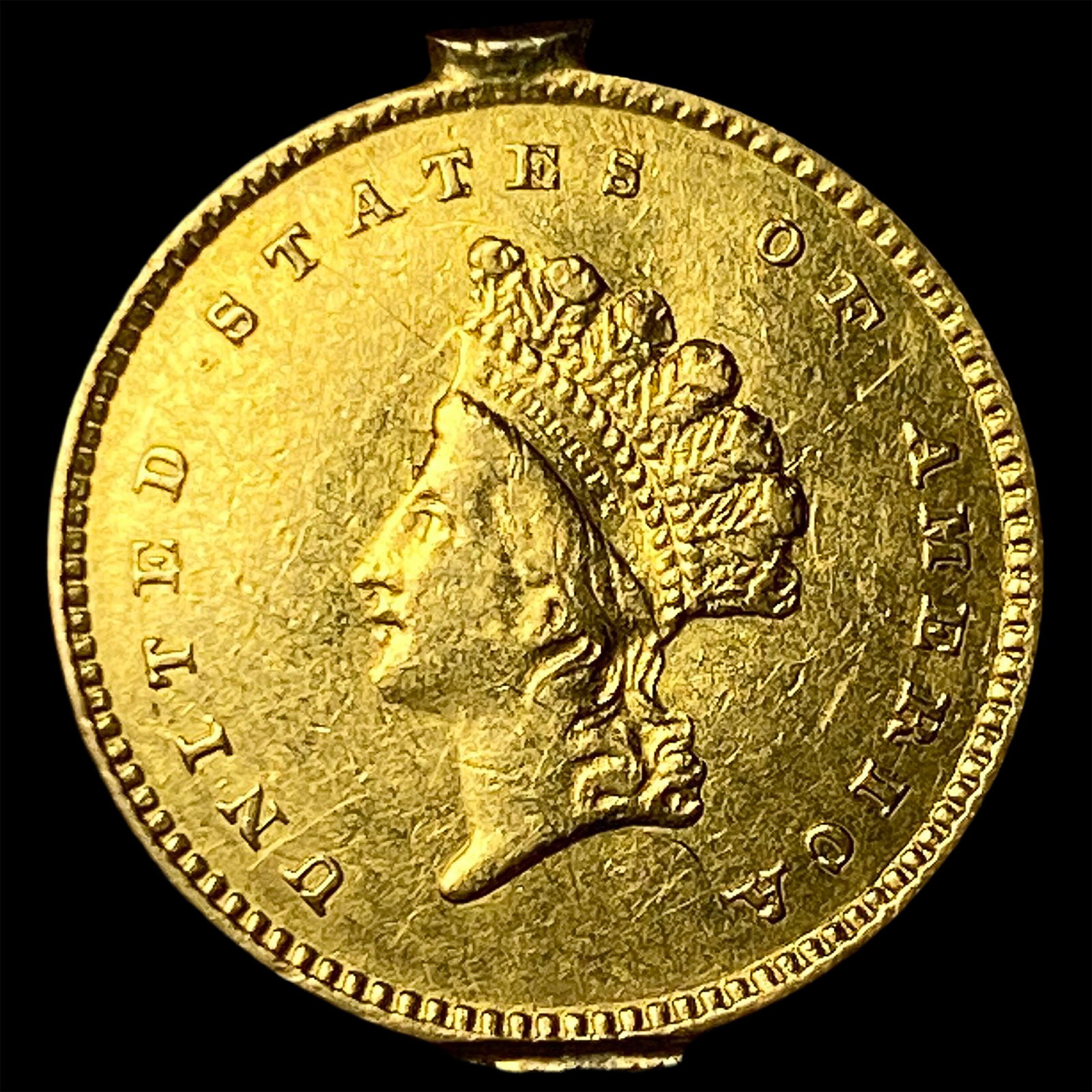1854 Gold $1 Indian Head Type 2 HIGH GRADE: 1854 Gold $1 Indian Head Type 2 HIGH GRADE