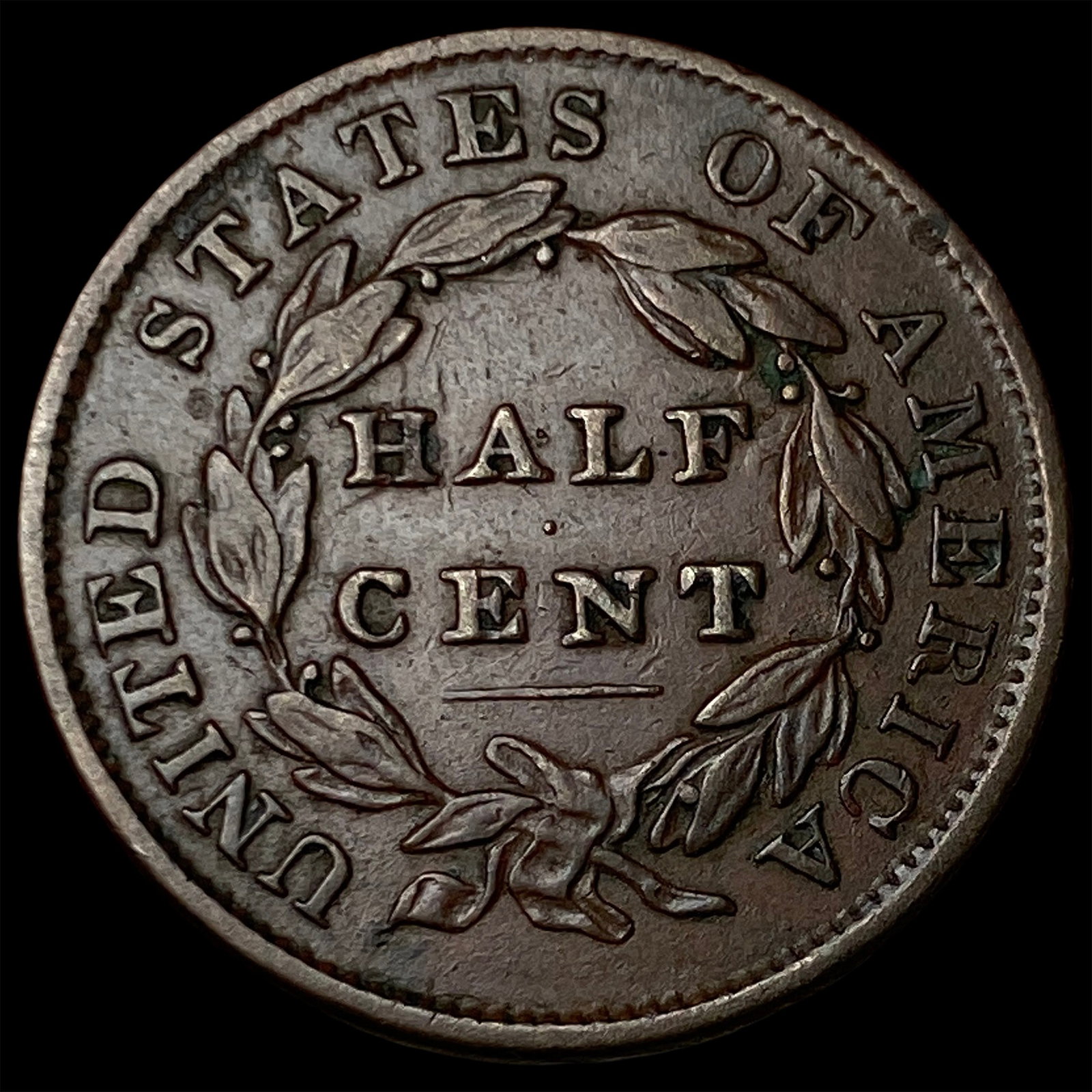 1833 Classic Head Half Cent CLOSELY UNCIRCULATED - 2