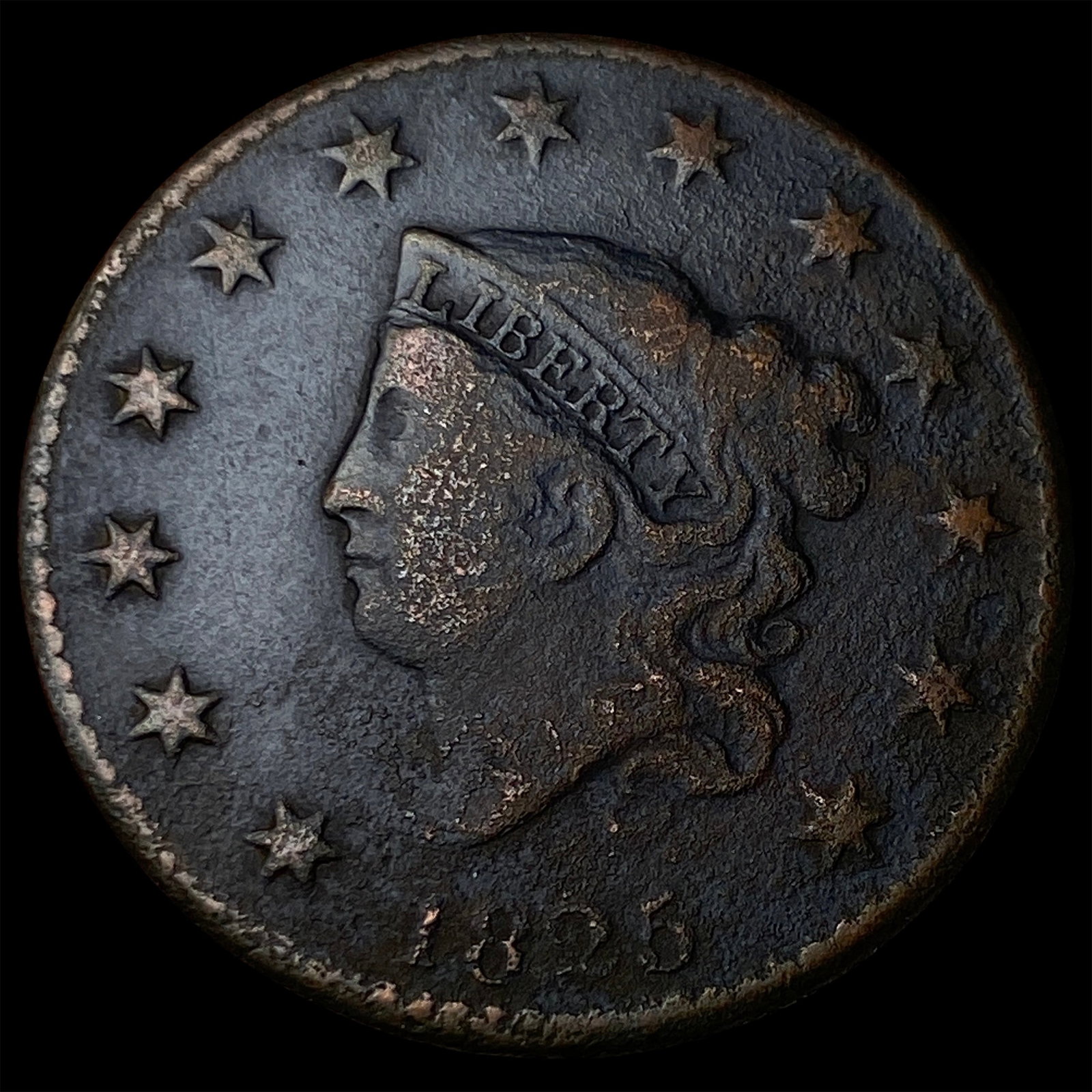 1825 Coronet Head Large Cent LIGHTLY CIRCULATED: 1825 Coronet Head Large Cent LIGHTLY CIRCULATED