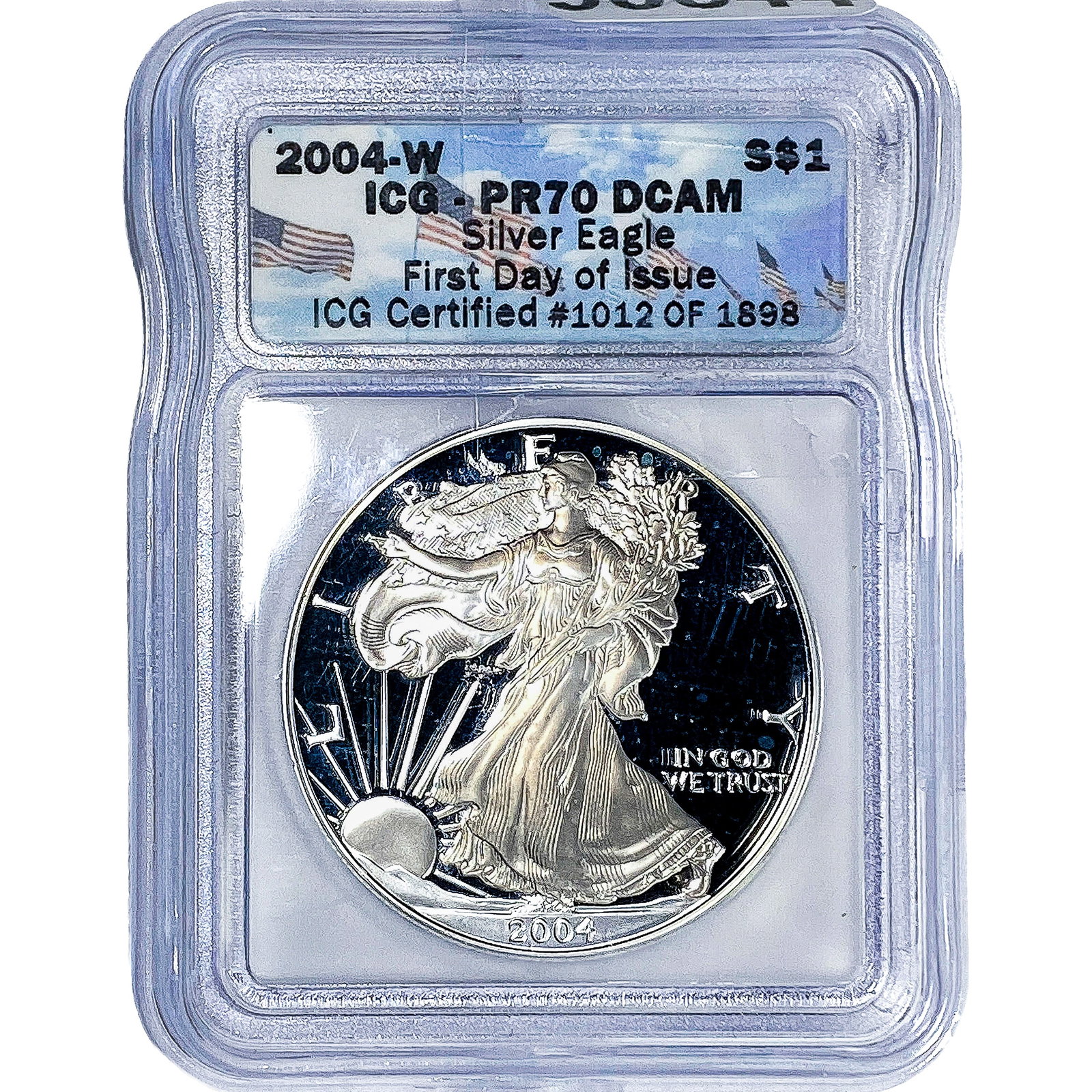 2004-W Silver Eagle ICG PR70 DCAM (1 of 2)