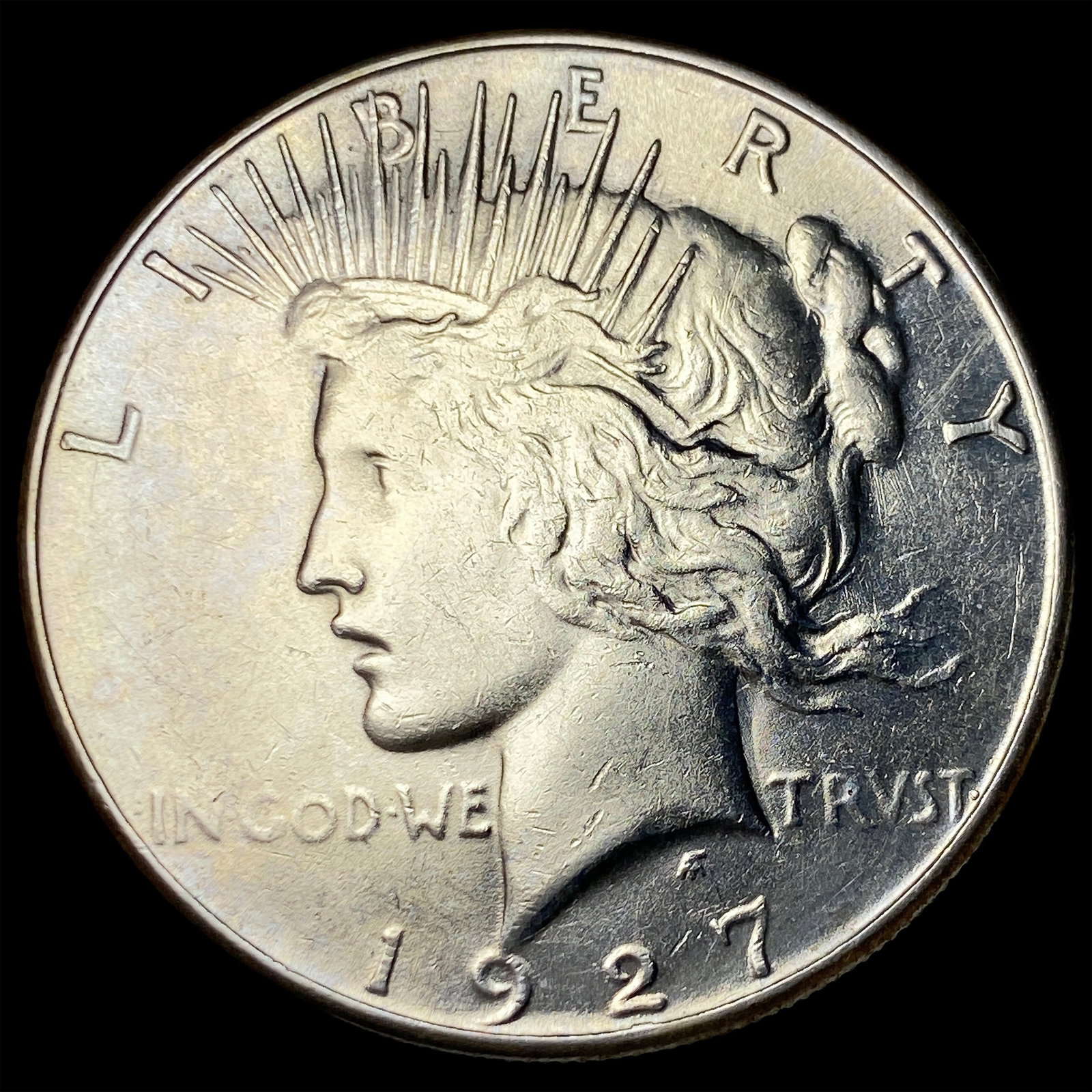 1927-S Silver Peace Dollar CLOSELY UNCIRCULATED: 1927-S Silver Peace Dollar CLOSELY UNCIRCULATED