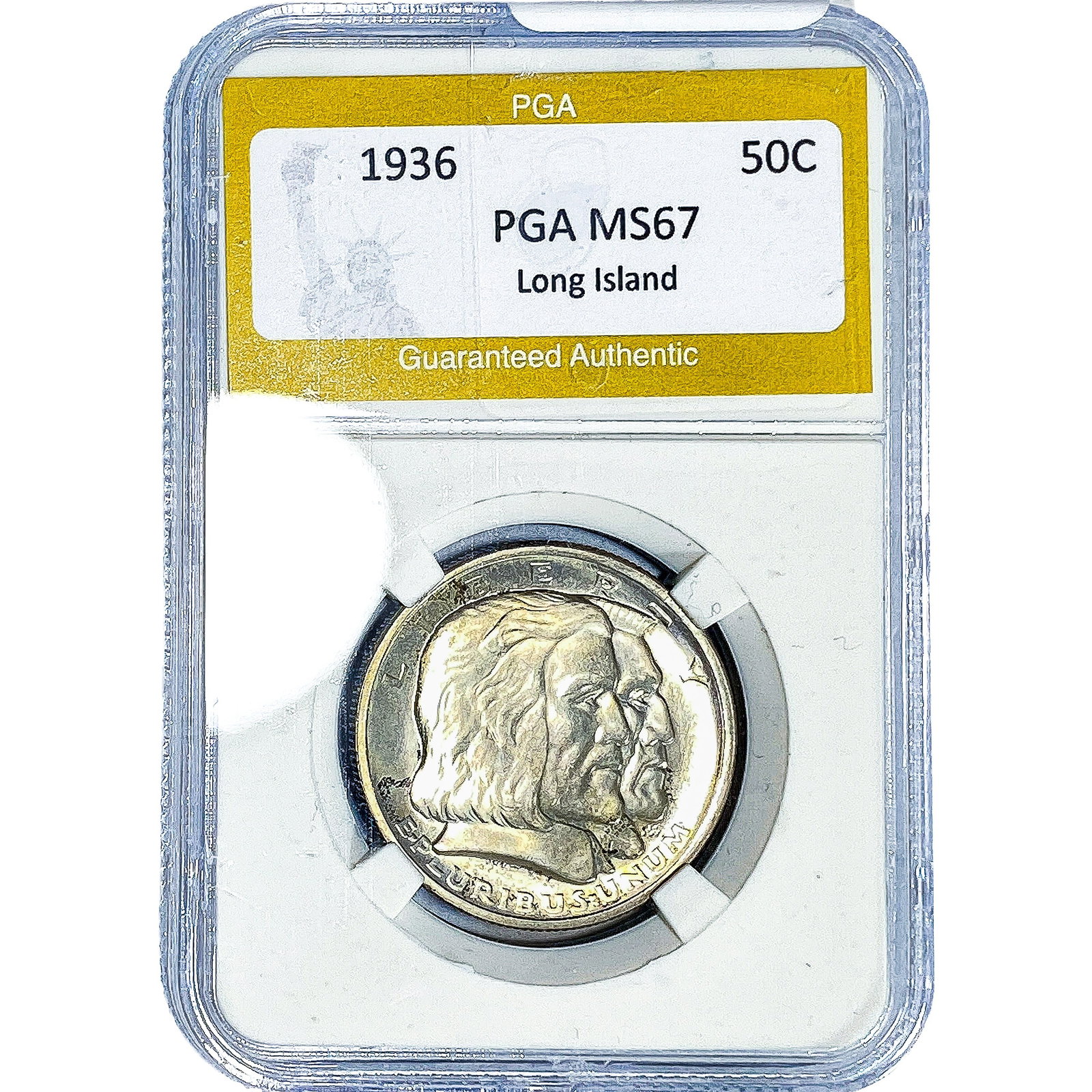1936 Long Island Half Dollar PGA MS67: 1936 Long Island Half Dollar PGA MS67