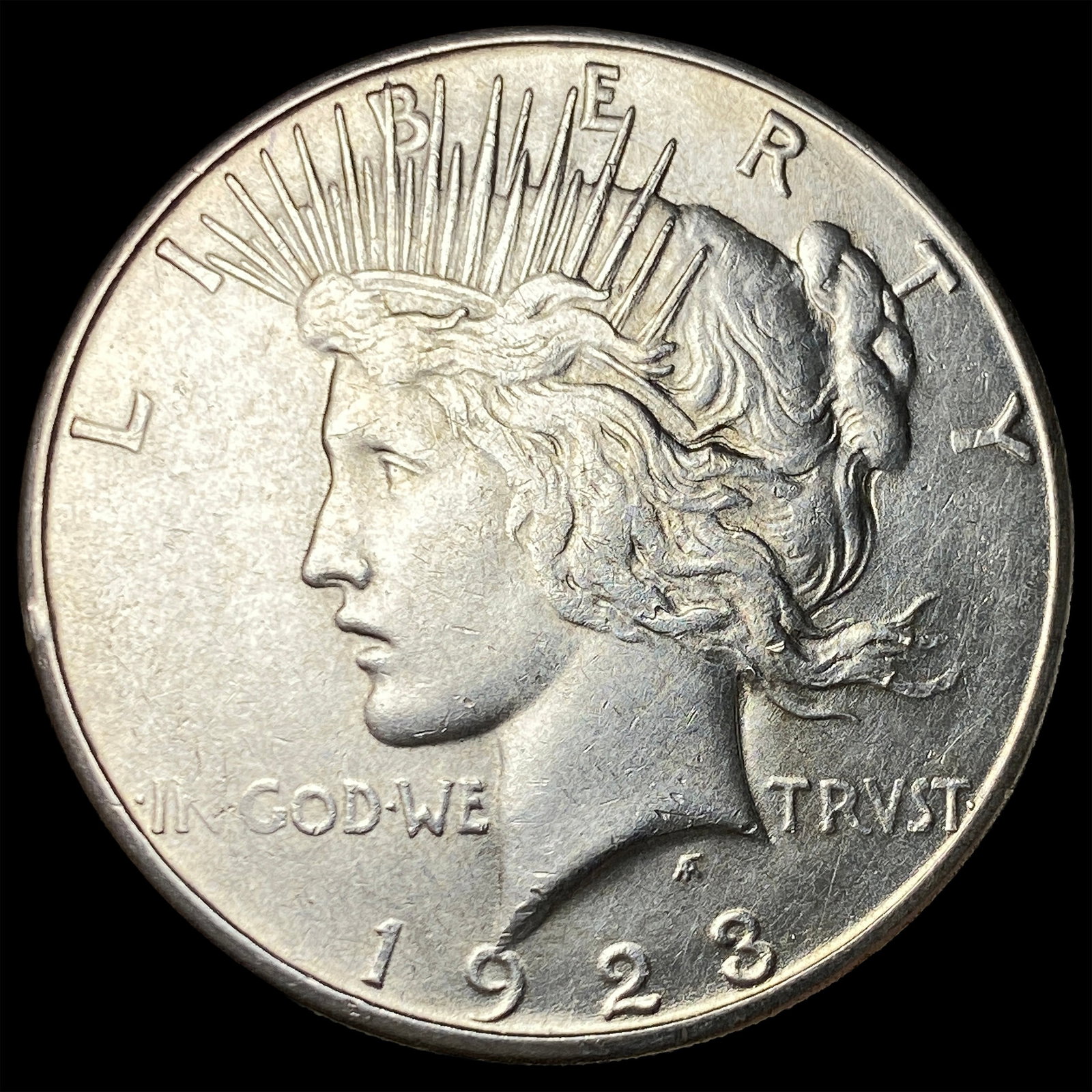 1923-S Silver Peace Dollar CLOSELY UNCIRCULATED: 1923-S Silver Peace Dollar CLOSELY UNCIRCULATED