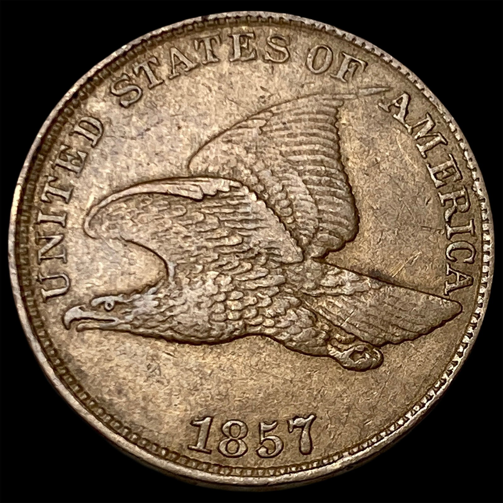 1857 Flying Eagle Cent CLOSELY UNCIRCULATED (1 of 2)