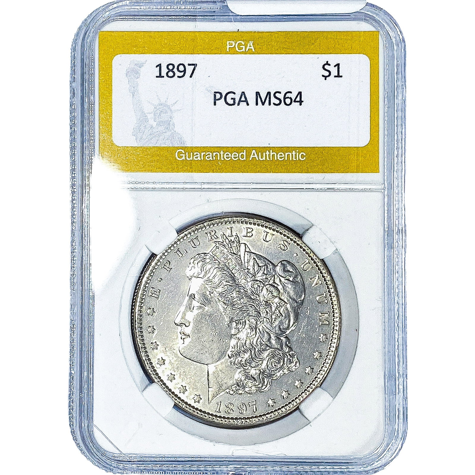 1897 Morgan Silver Dollar PGA MS64: 1897 Morgan Silver Dollar PGA MS64