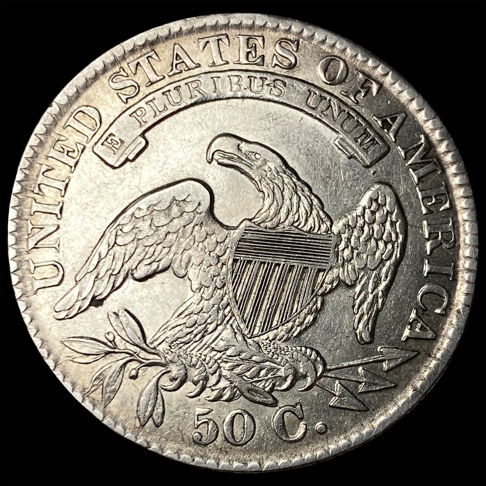 1834 Silver Capped Bust Half Dollar CLOSELY UNCIRCULATED - 2