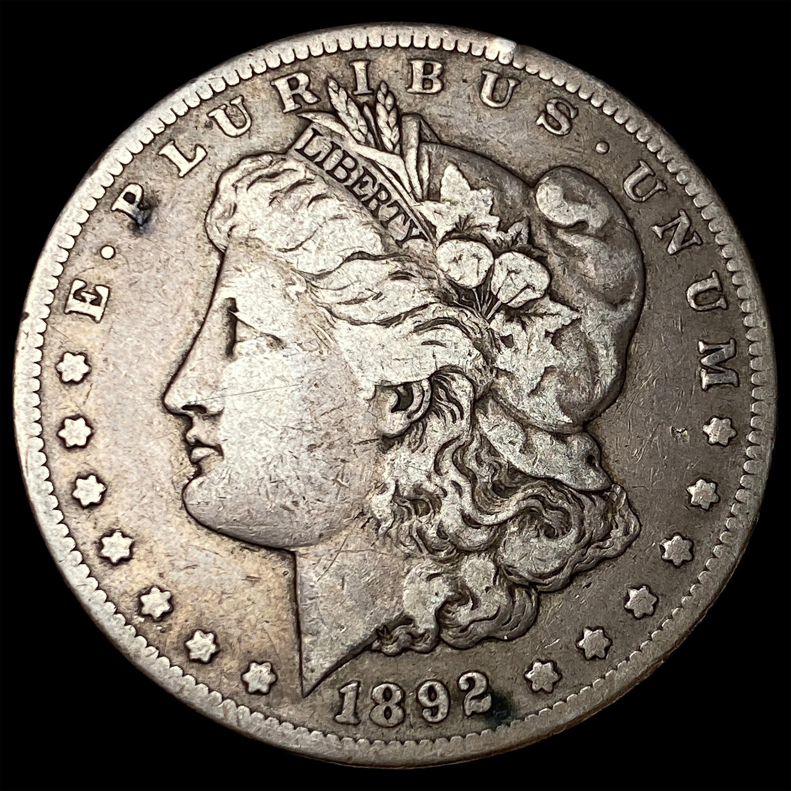 1892-CC Morgan Silver Dollar LIGHTLY CIRCULATED: 1892-CC Morgan Silver Dollar LIGHTLY CIRCULATED