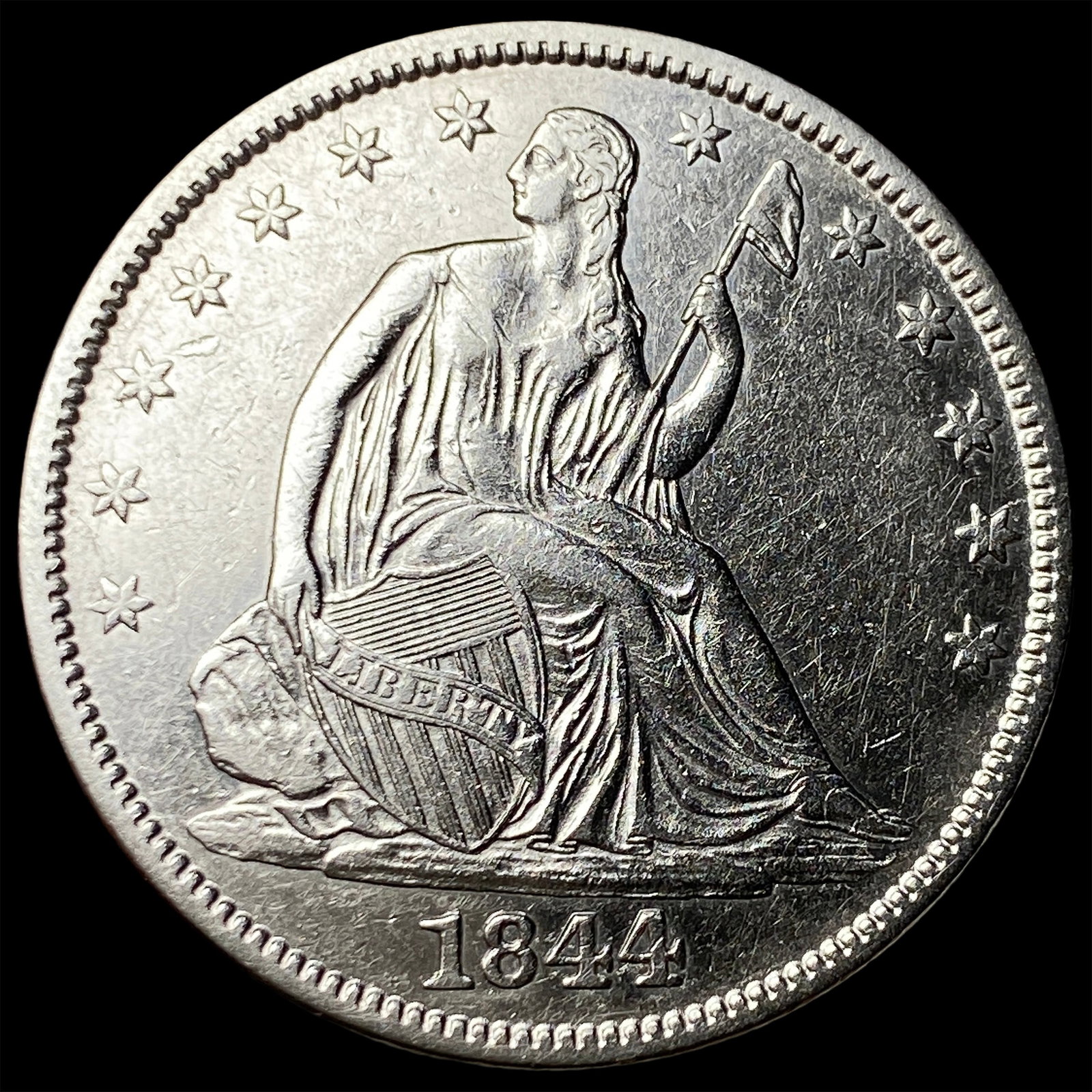 1844 Seated Liberty Half Dollar UNCIRCULATED (1 of 2)