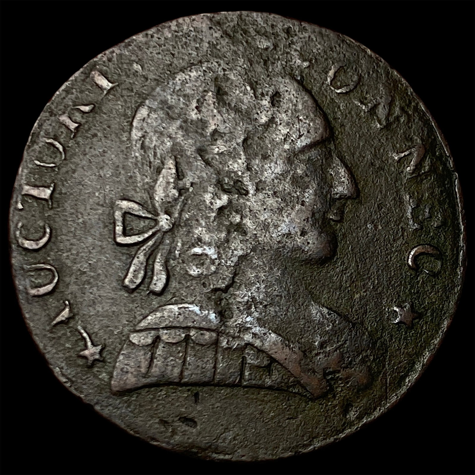 1787 Connecticut Copper Draped Bust Left. LIGHTLY CIRCULATED: 1787 Connecticut Copper Draped Bust Left. LIGHTLY CIRCULATED