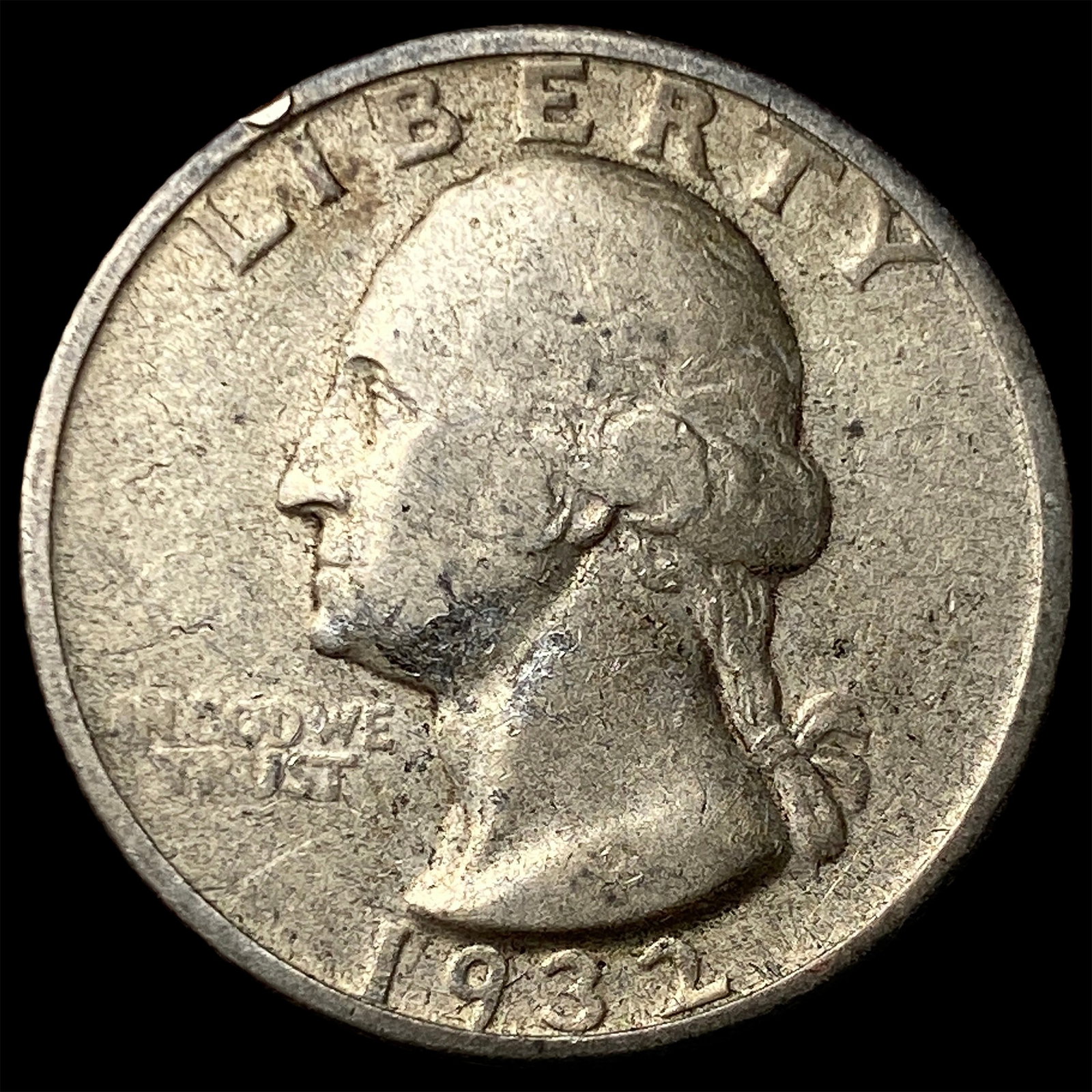 1932-D Silver Washington Quarter NEARLY UNCIRCULATED: 1932-D Silver Washington Quarter NEARLY UNCIRCULATED