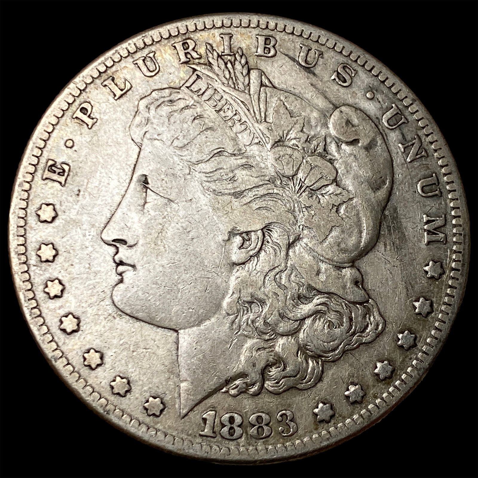 1883-S Silver Morgan Dollar NEARLY UNCIRCULATED: 1883-S Silver Morgan Dollar NEARLY UNCIRCULATED