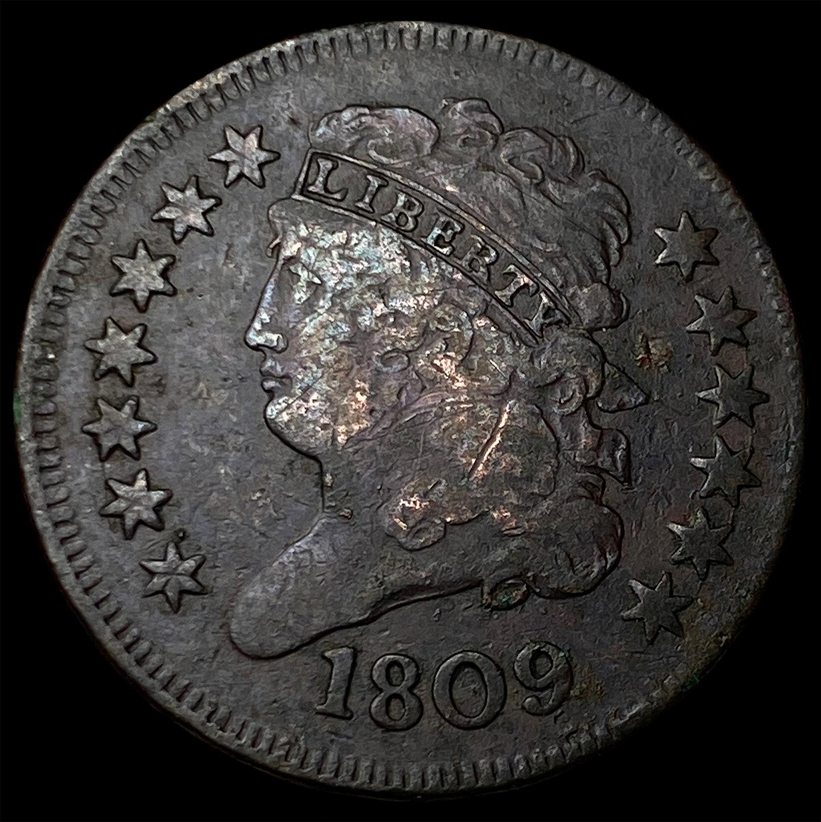 1809 Classic Head Half Cent NEARLY UNCIRCULATED (1 of 2)