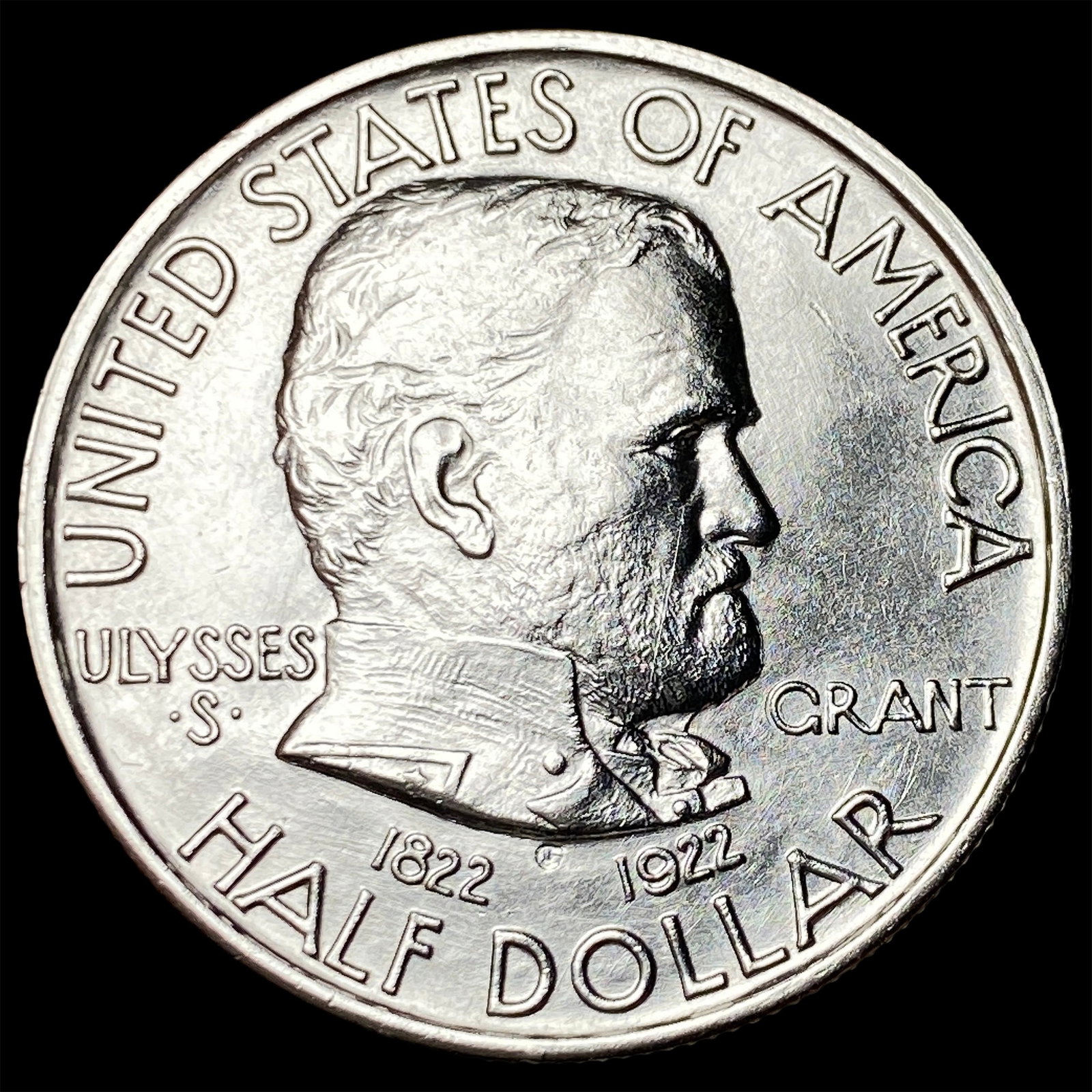 1922-S Silver Half Dollar Grant Commemorative GEM BU: 1922-S Silver Half Dollar Grant Commemorative GEM BU