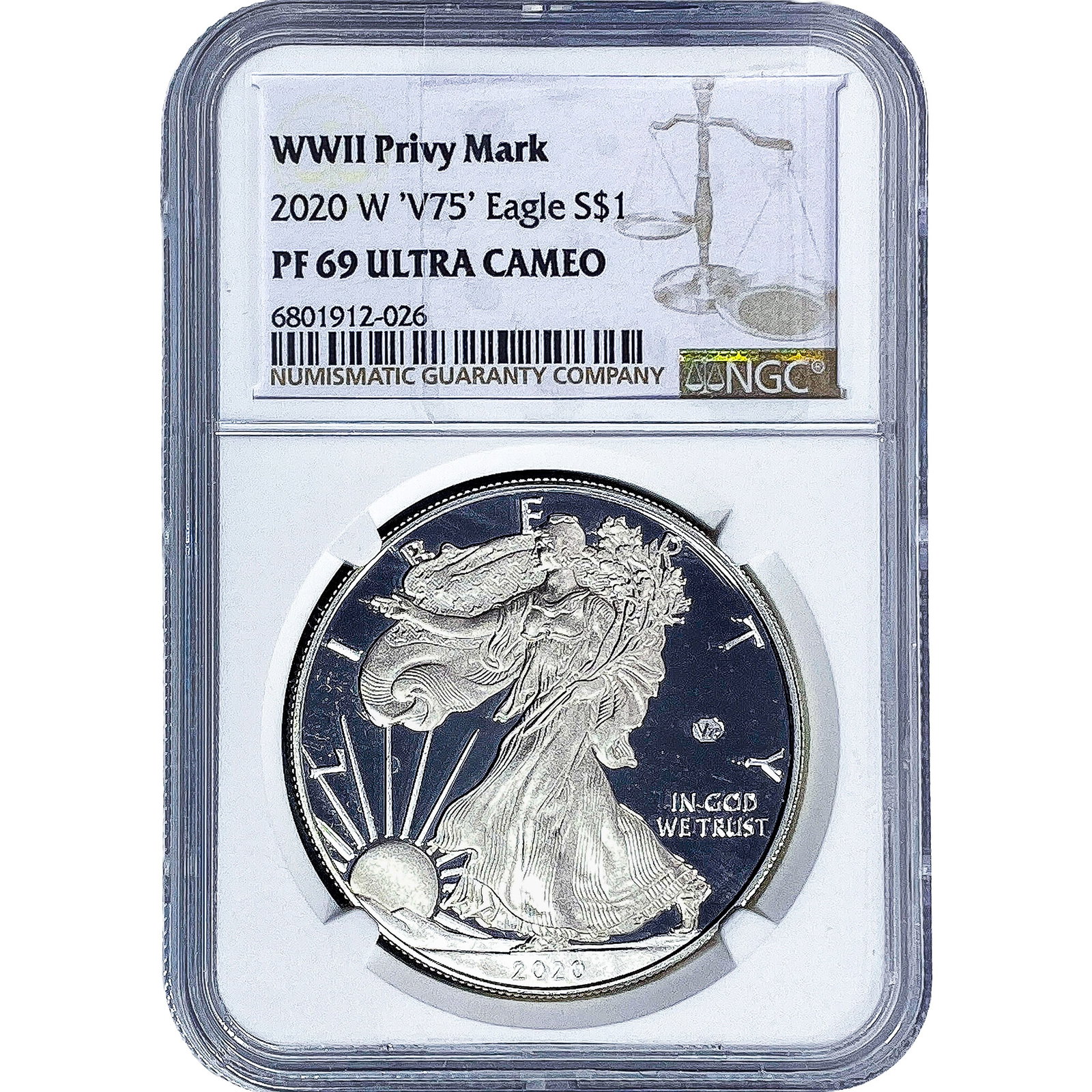 2020-W Silver Eagle NGC PF69 Ultra Cameo (1 of 2)