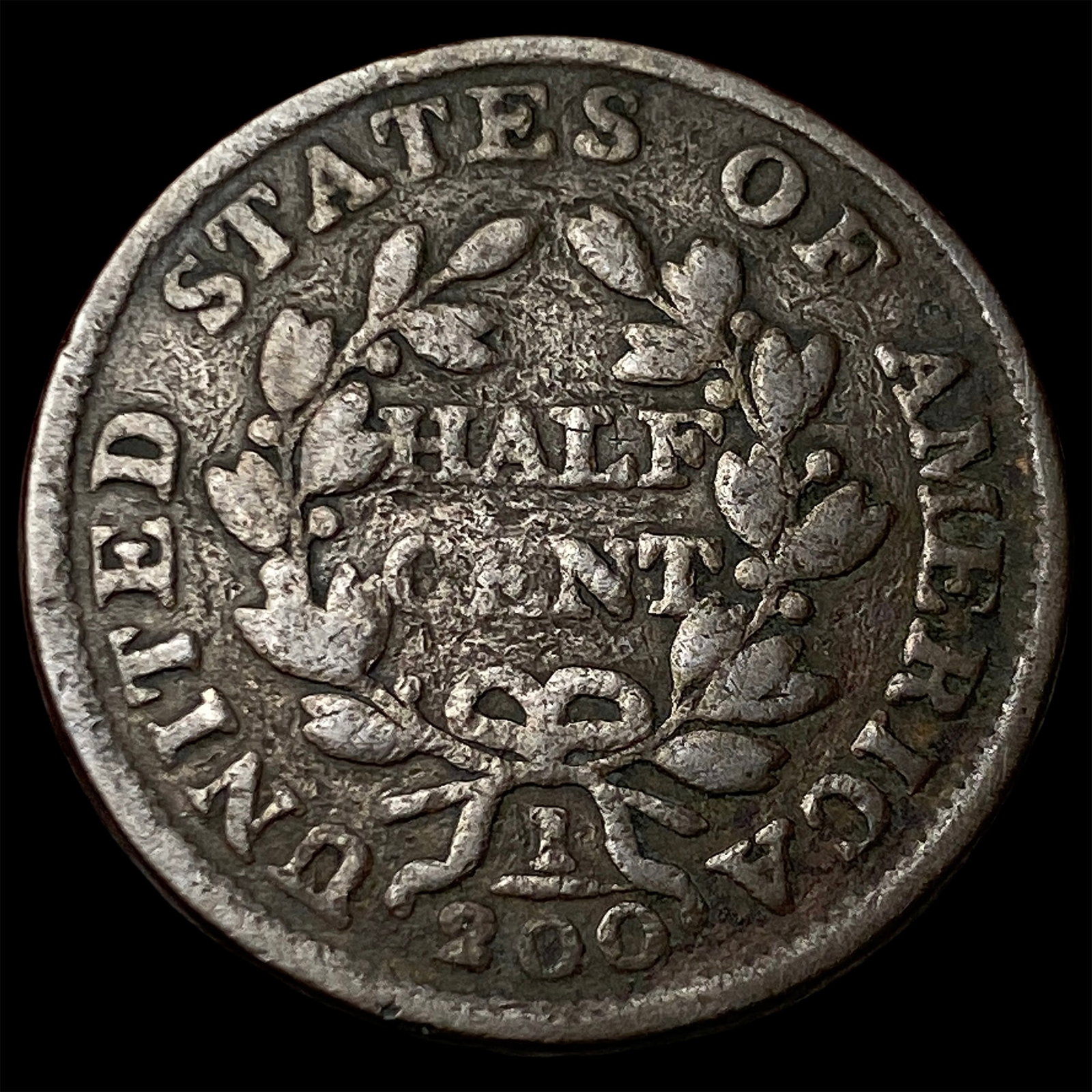1803 Draped Bust Half Cent LIGHTLY CIRCULATED - 2