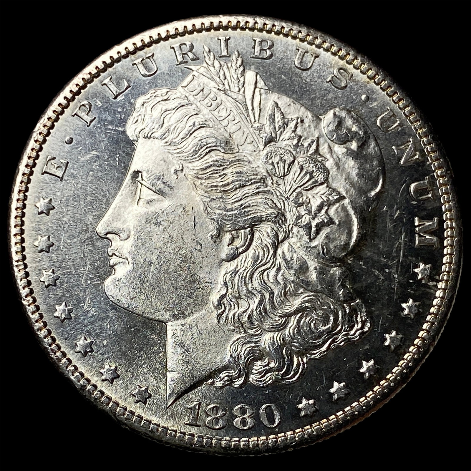1880-S Silver Morgan Dollar CHOICE BU (1 of 2)