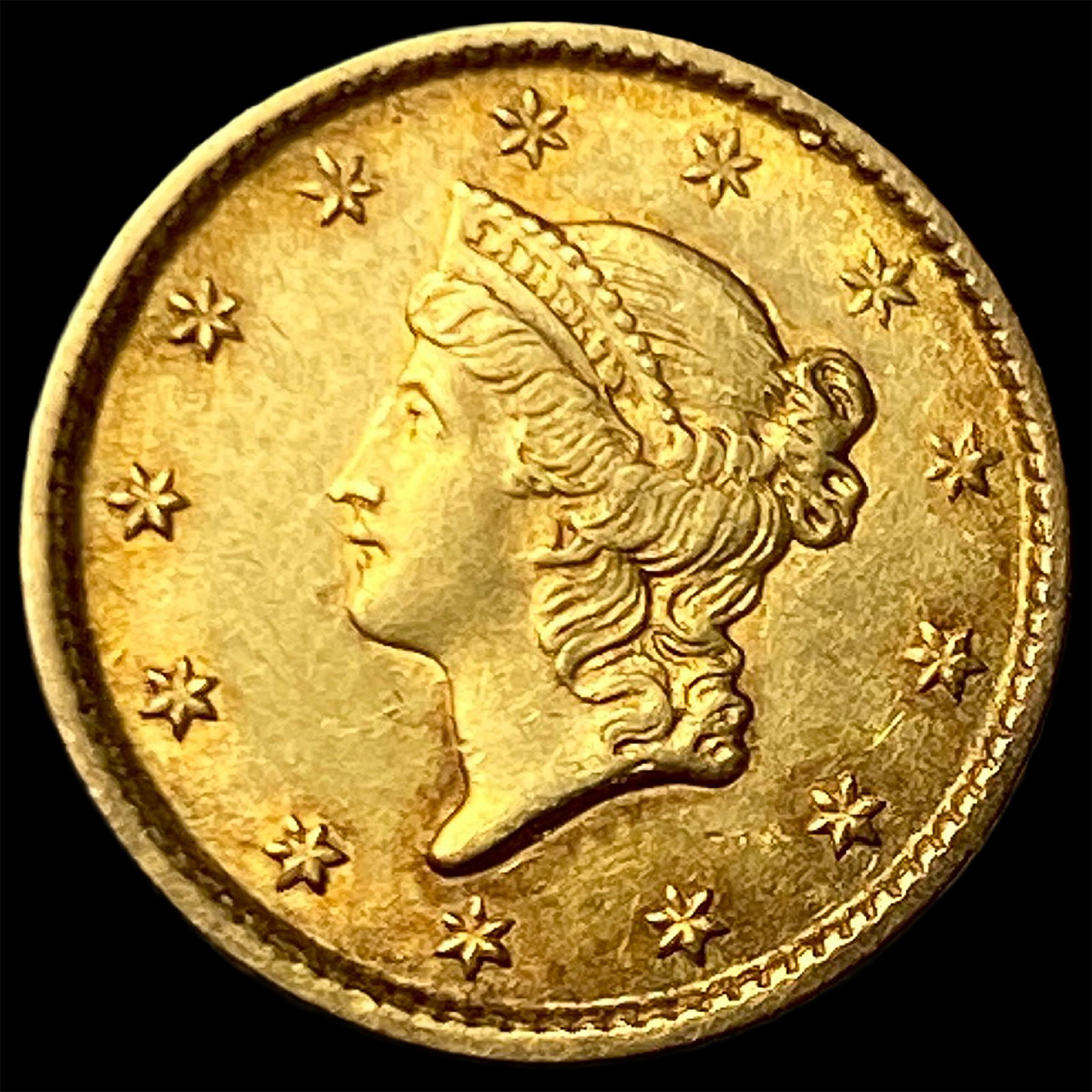 1854 Gold $1 Indian Princess Head Type 2 CHOICE AU: 1854 Gold $1 Indian Princess Head Type 2 CHOICE AU
