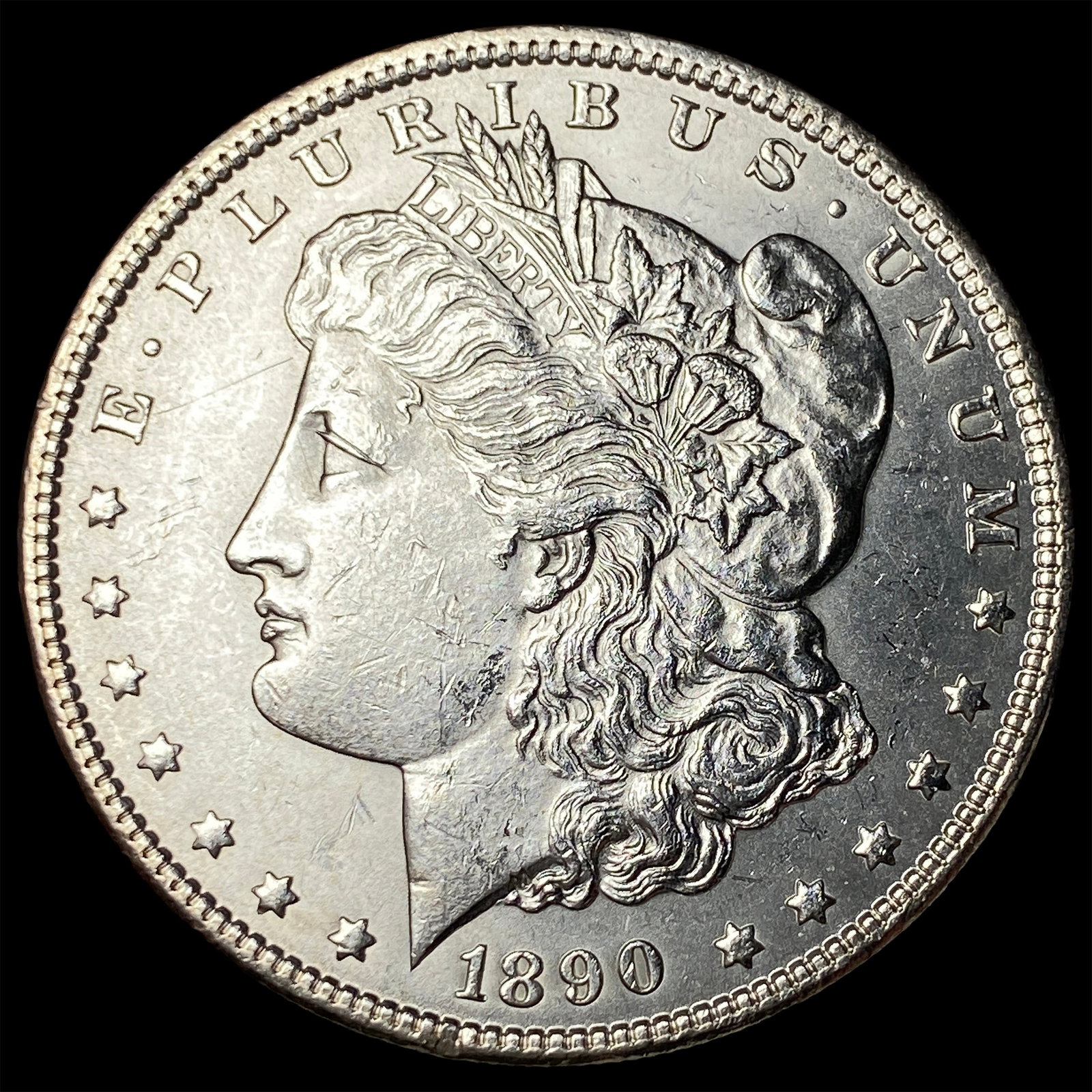 1890 Morgan Silver Dollar UNCIRCULATED: 1890 Morgan Silver Dollar UNCIRCULATED