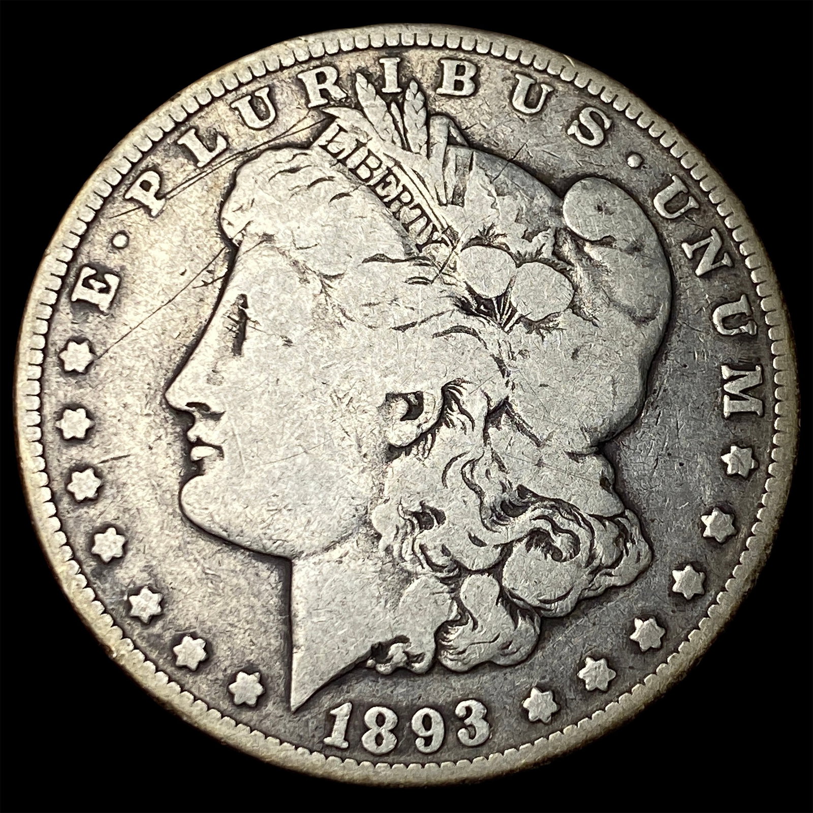1893-O Silver Morgan Dollar NICELY CIRCULATED: 1893-O Silver Morgan Dollar NICELY CIRCULATED