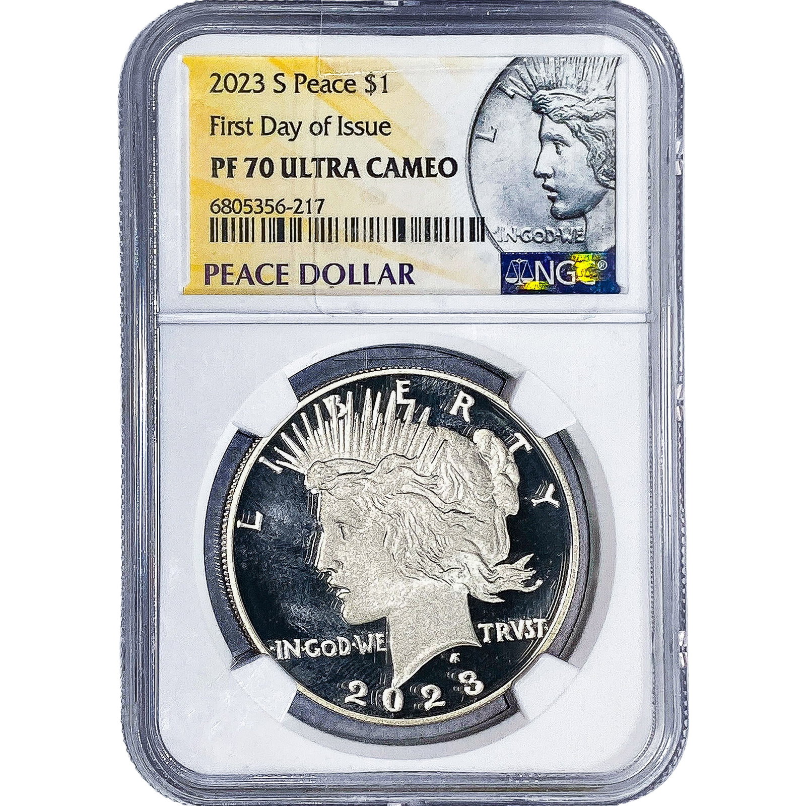 2023-S Silver Peace Dollar NGC PF70 Ultra Cameo: 2023-S Silver Peace Dollar NGC PF70 Ultra Cameo
