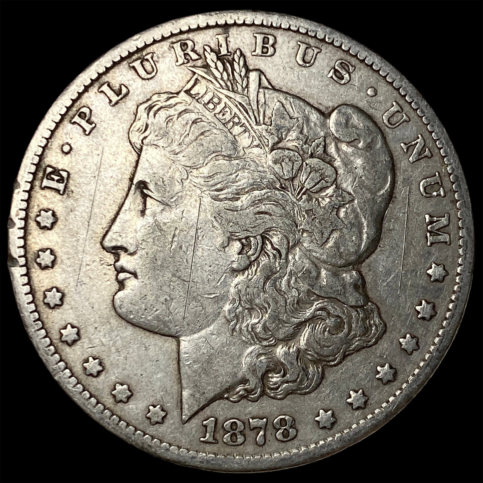 1878-CC Silver Morgan Dollar LIGHTLY CIRCULATED: 1878-CC Silver Morgan Dollar LIGHTLY CIRCULATED