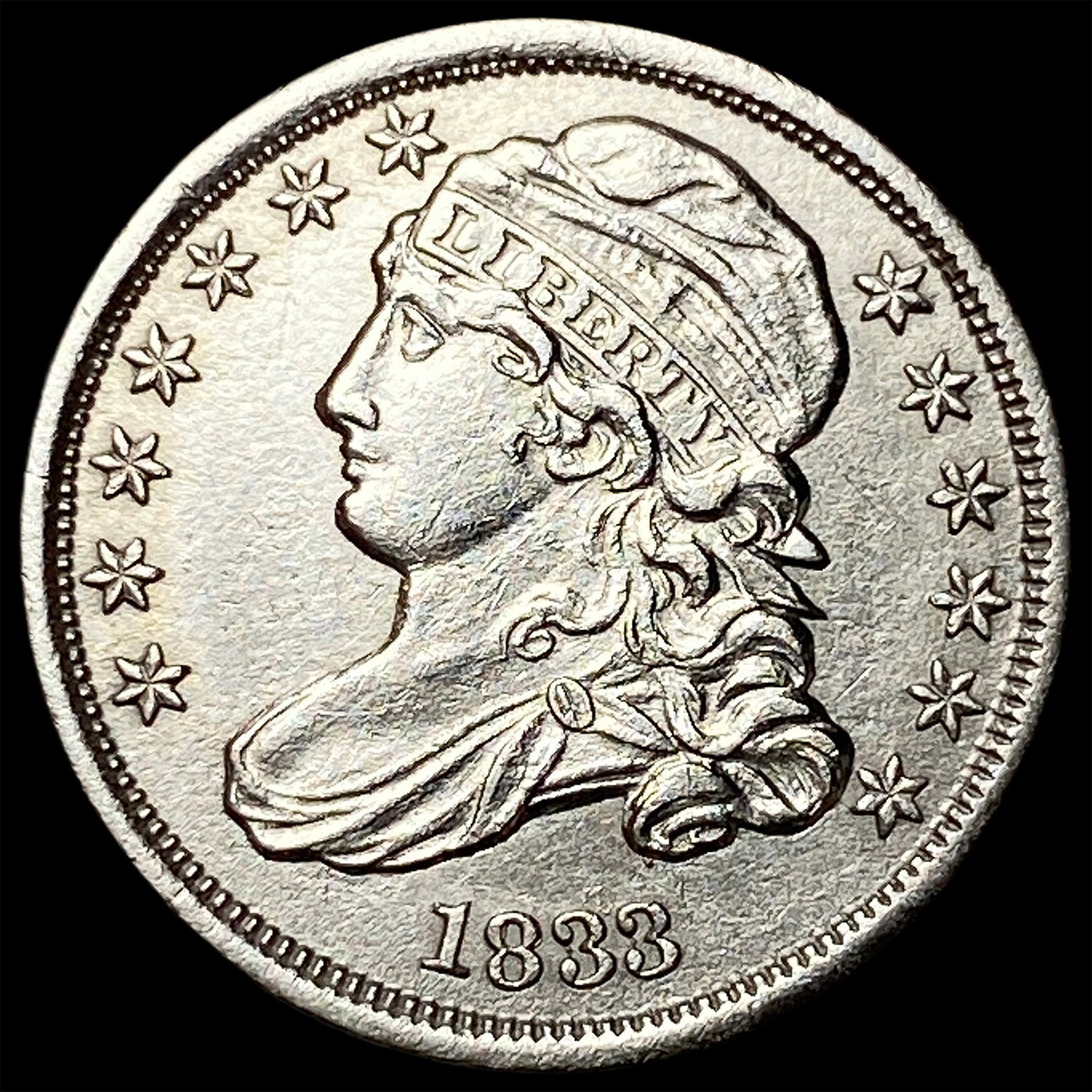 1833 Capped Bust Dime UNCIRCULATED: 1833 Capped Bust Dime UNCIRCULATED