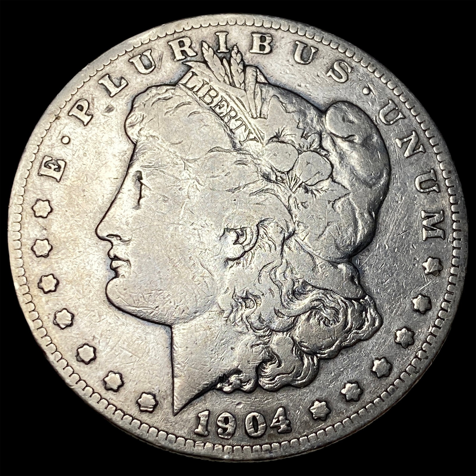 1904-S Silver Morgan Dollar LIGHTLY CIRCULATED: 1904-S Silver Morgan Dollar LIGHTLY CIRCULATED