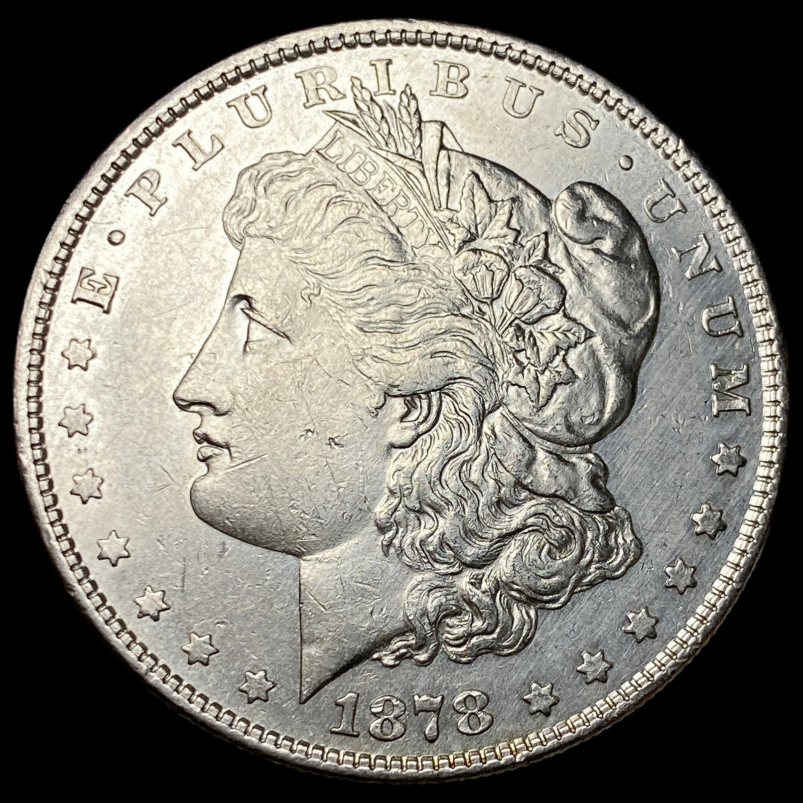 1878 Silver Morgan Dollar CLOSELY UNCIRCULATED: 1878 Silver Morgan Dollar CLOSELY UNCIRCULATED