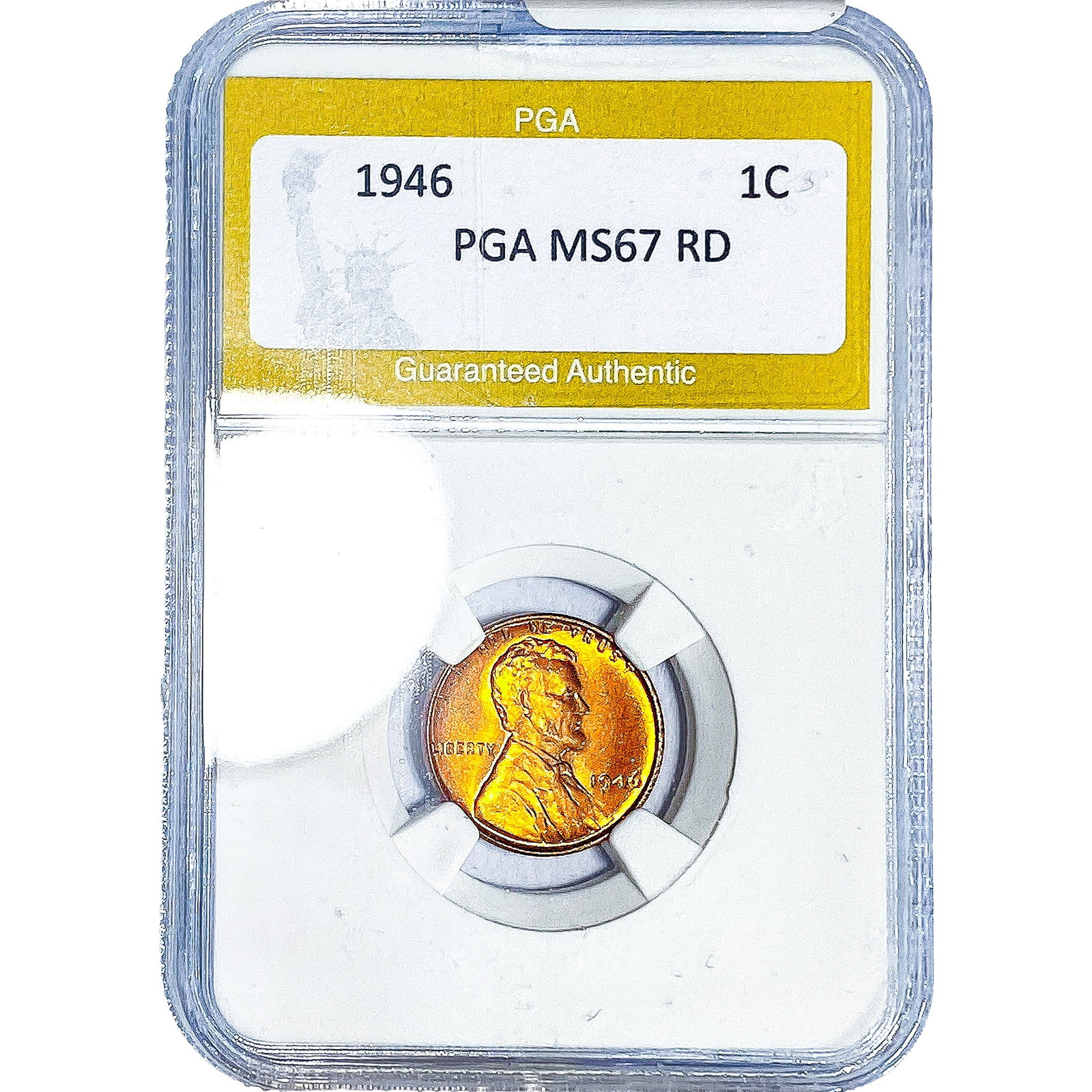 1946 Wheat Cent PGA MS67 RD: 1946 Wheat Cent PGA MS67 RD