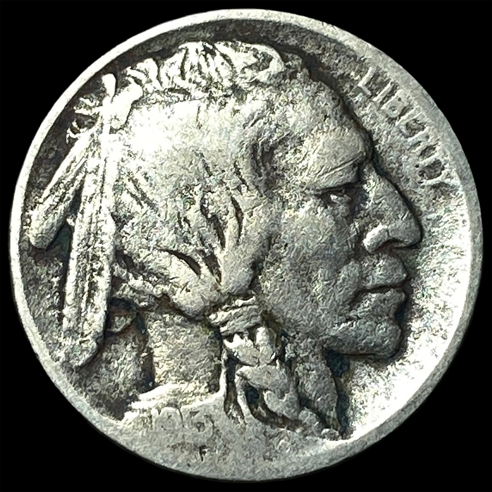 1913-D Buffalo Nickel Type 2 LIGHTLY CIRCULATED: 1913-D Buffalo Nickel Type 2 LIGHTLY CIRCULATED