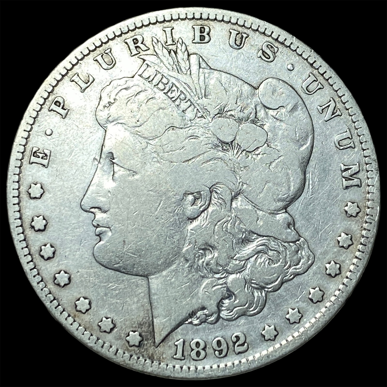1892-S Silver Morgan Dollar NICELY CIRCULATED: 1892-S Silver Morgan Dollar NICELY CIRCULATED