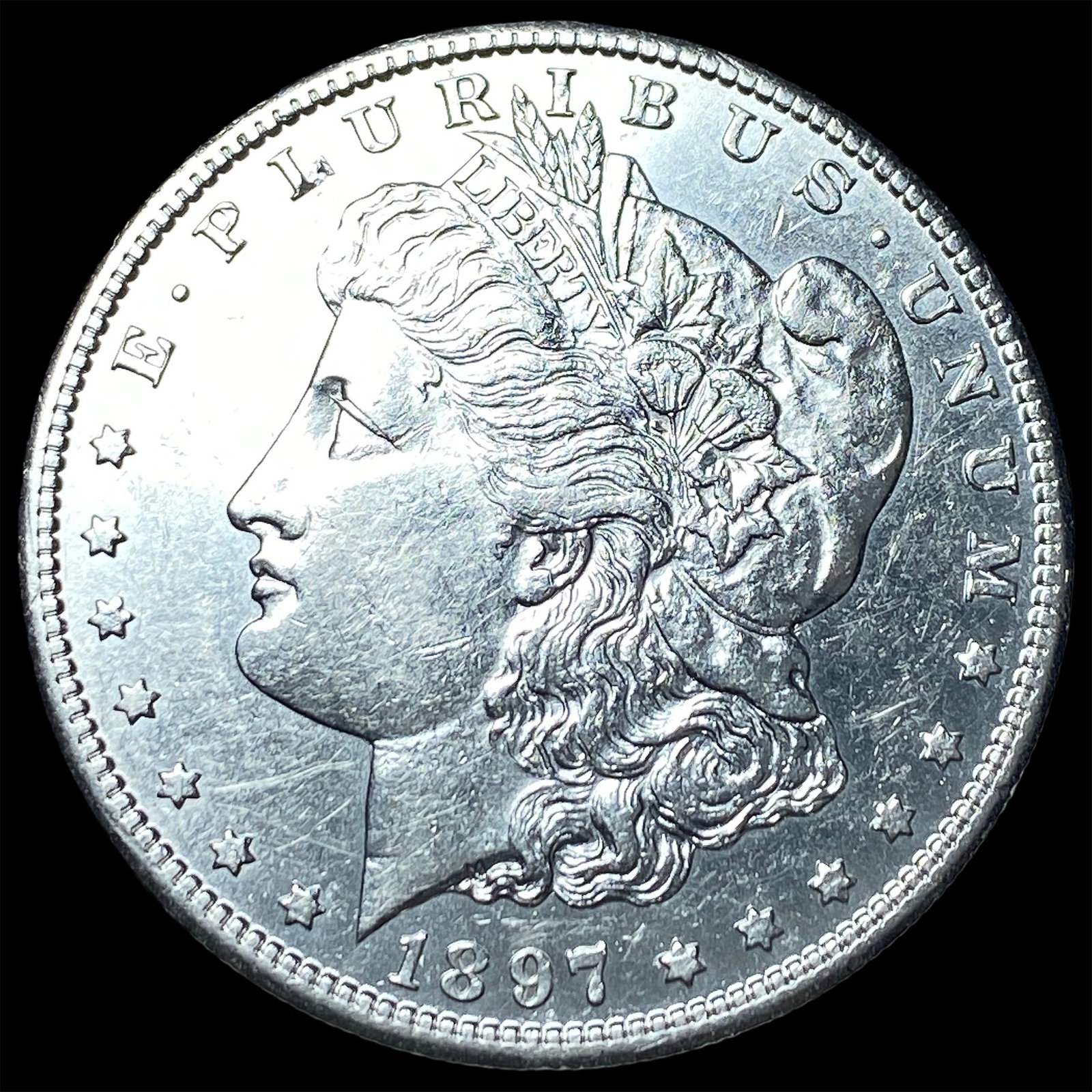 1897 Morgan Silver Dollar CLOSELY UNCIRCULATED: 1897 Morgan Silver Dollar CLOSELY UNCIRCULATED