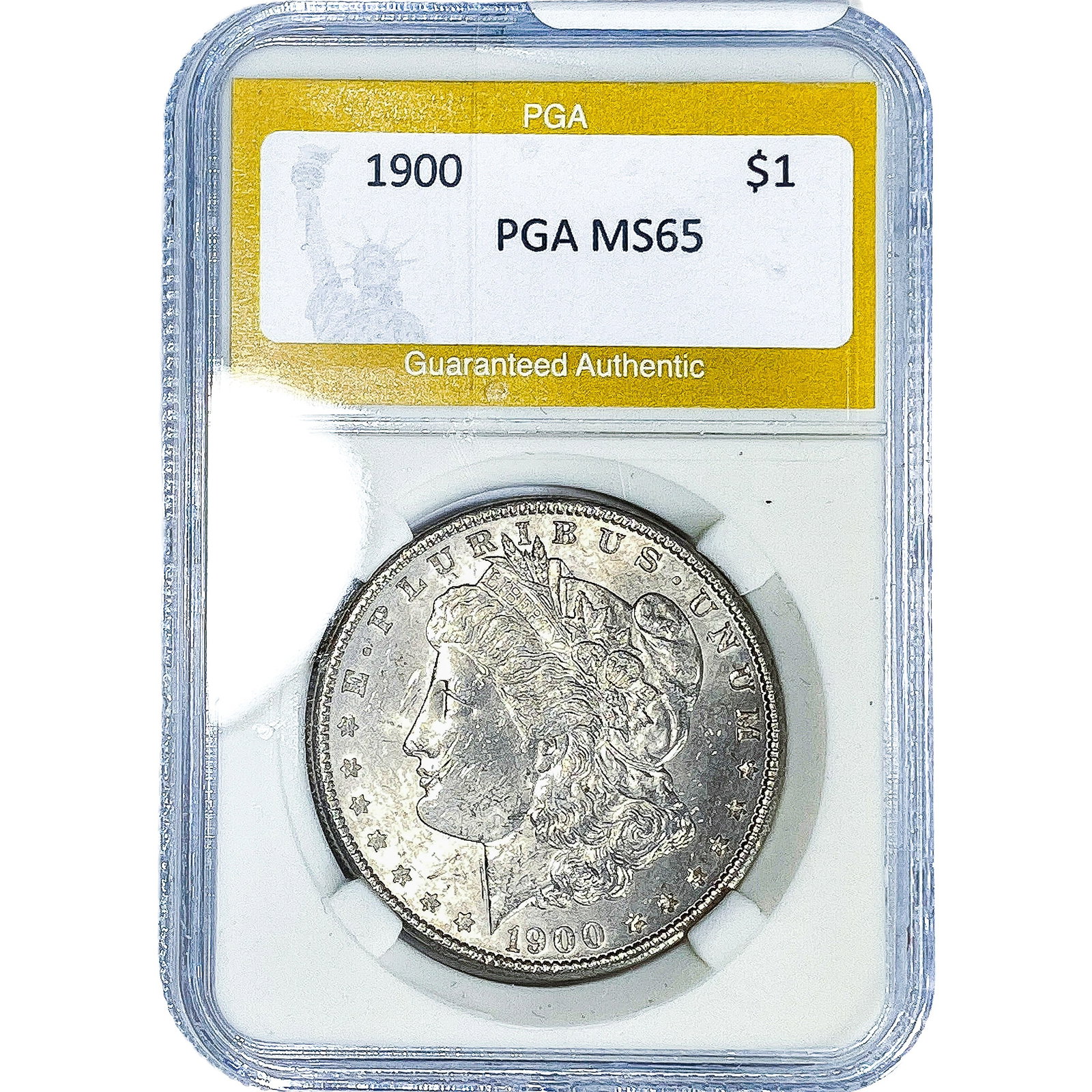 1900 Morgan Silver Dollar PGA MS65: 1900 Morgan Silver Dollar PGA MS65