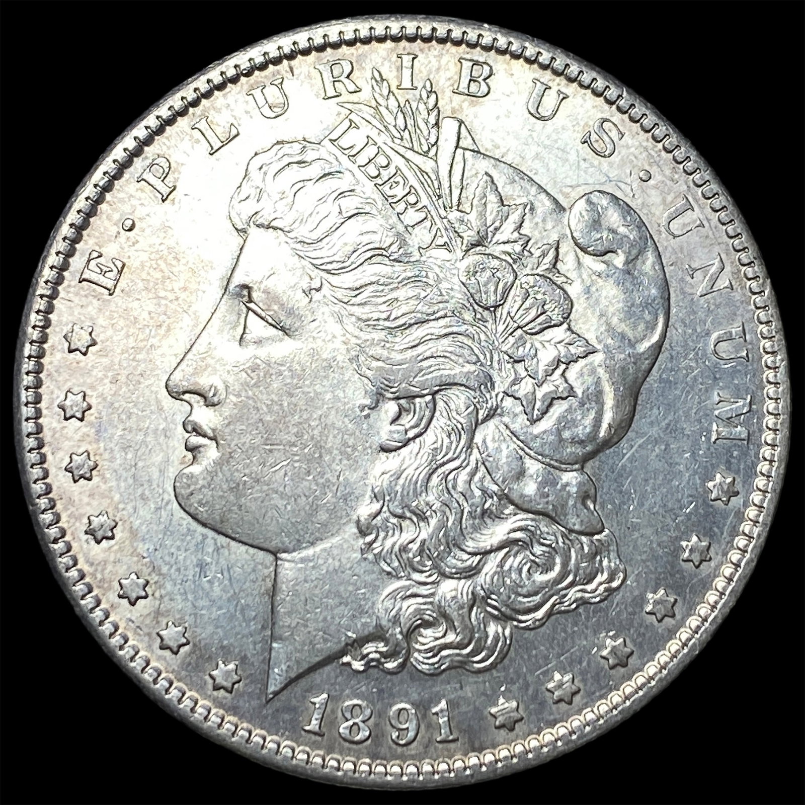 1891-S Silver Morgan Dollar CLOSELY UNCIRCULATED (1 of 2)