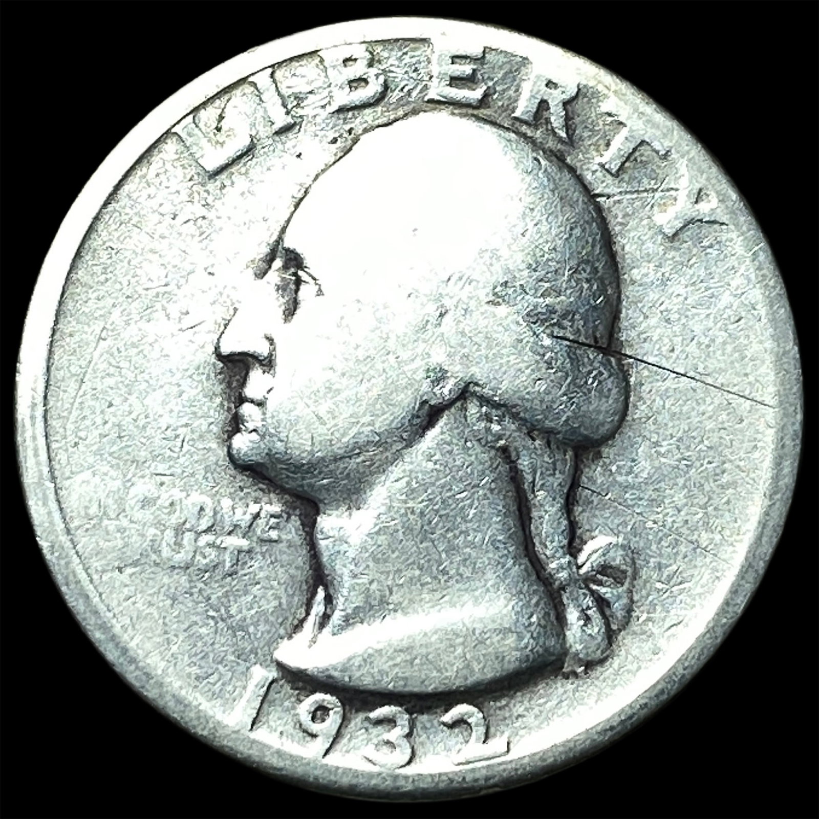 1932 Silver Quarter Dollar NICELY CIRCULATED: 1932 Silver Quarter Dollar NICELY CIRCULATED