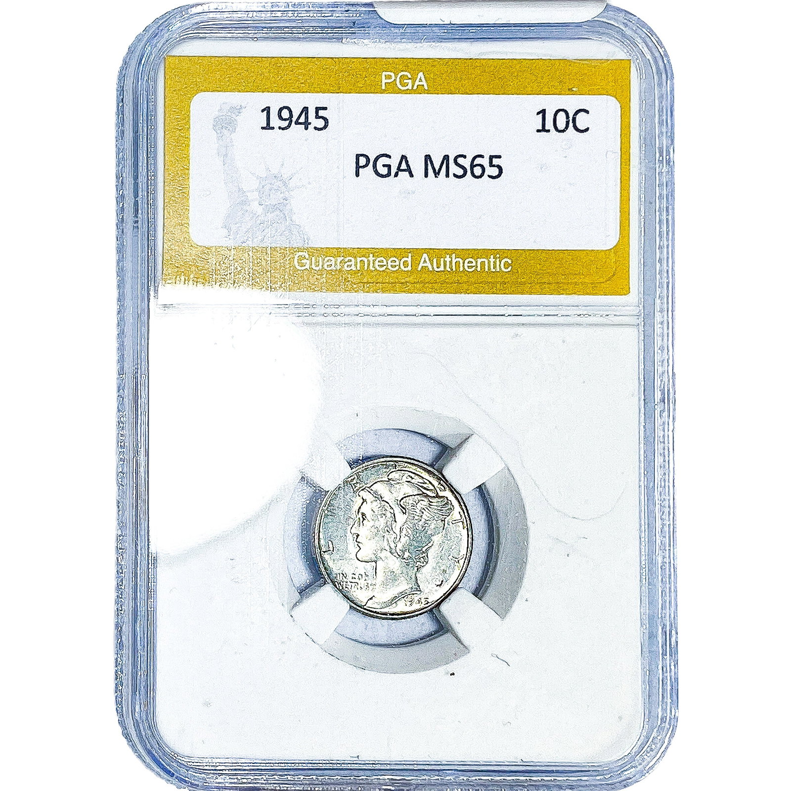 1945 Mercury Silver Dime PGA MS65: 1945 Mercury Silver Dime PGA MS65