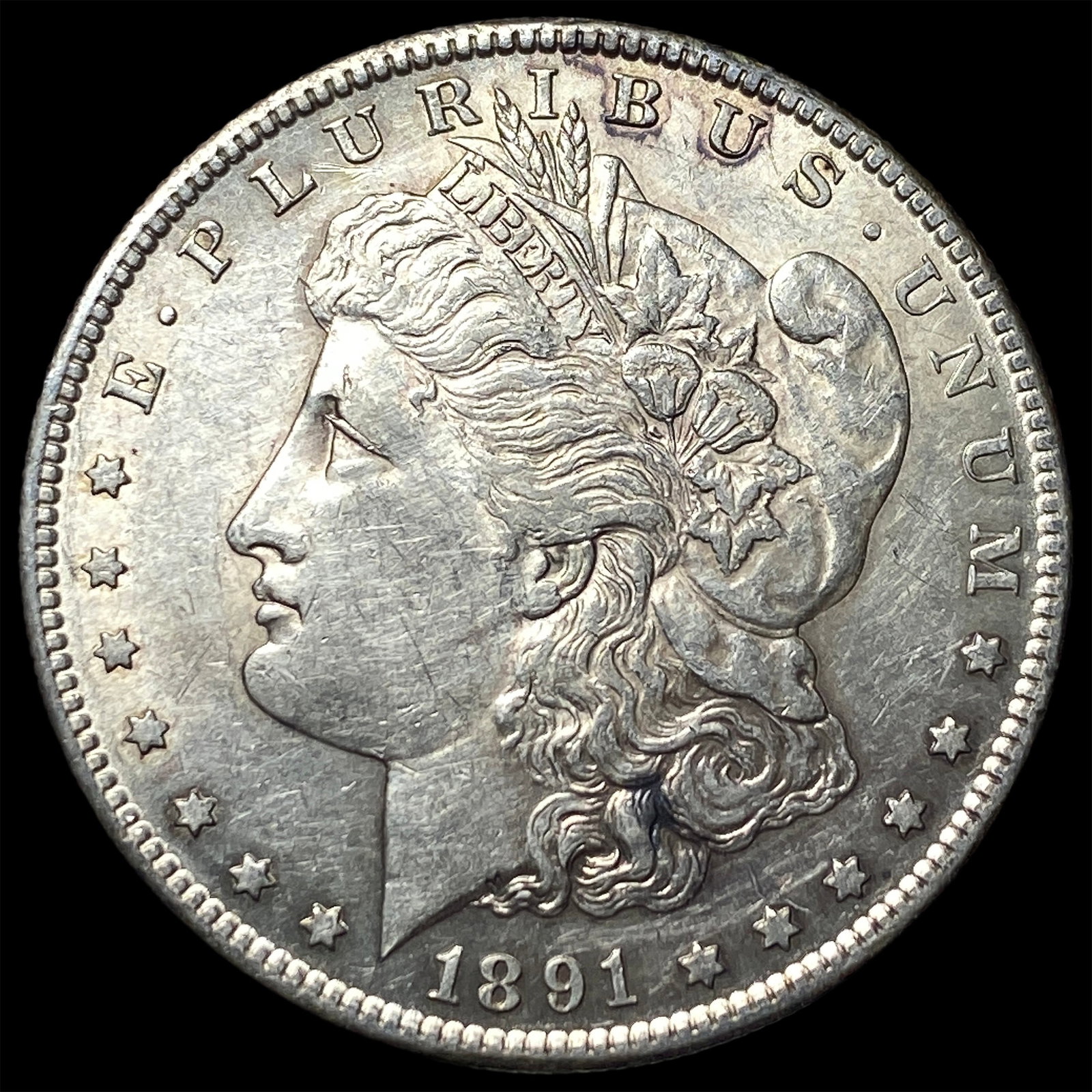 1891-S Silver Morgan Dollar CLOSELY UNCIRCULATED (1 of 2)