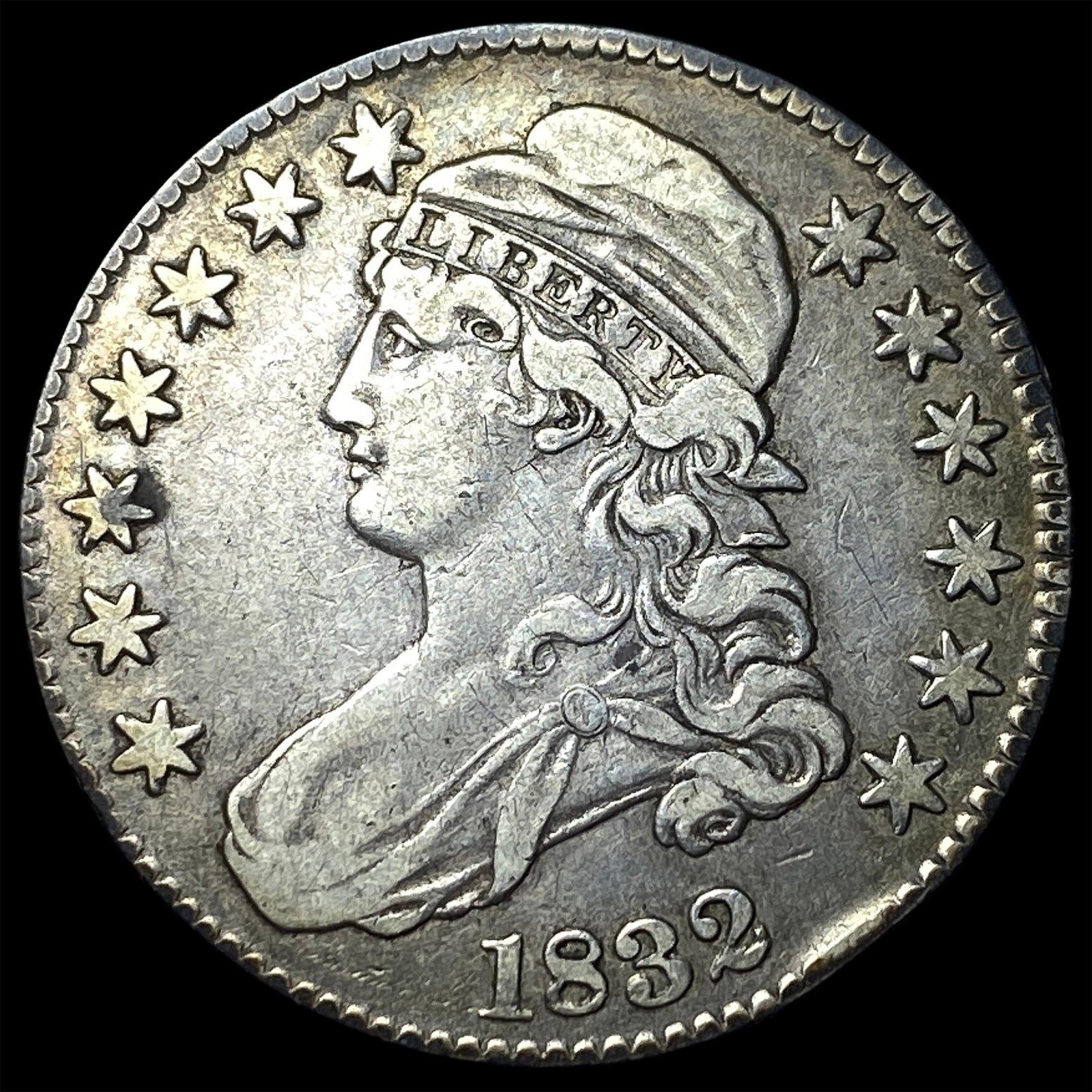 1832 Capped Bust Half Dollar ABOUT UNCIRCULATED: 1832 Capped Bust Half Dollar ABOUT UNCIRCULATED