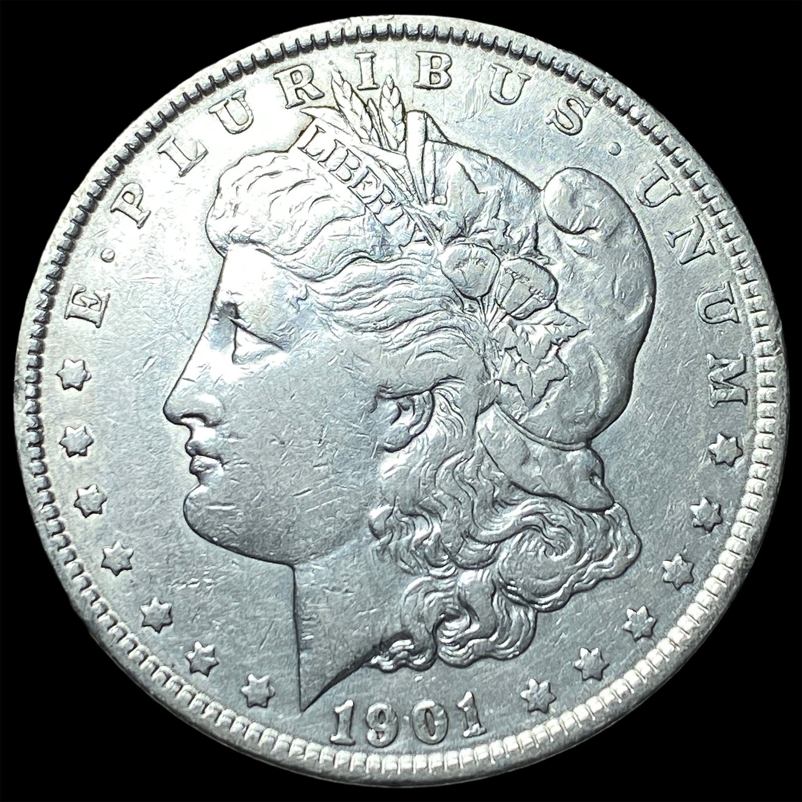 1901 Silver Morgan Dollar NEARLY UNCIRCULATED: 1901 Silver Morgan Dollar NEARLY UNCIRCULATED