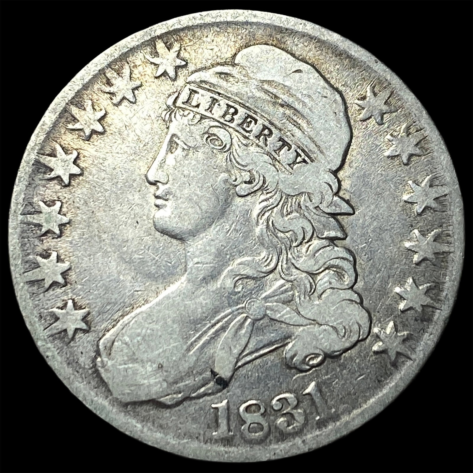 1831 Capped Bust Half Dollar ABOUT UNCIRCULATED: 1831 Capped Bust Half Dollar ABOUT UNCIRCULATED