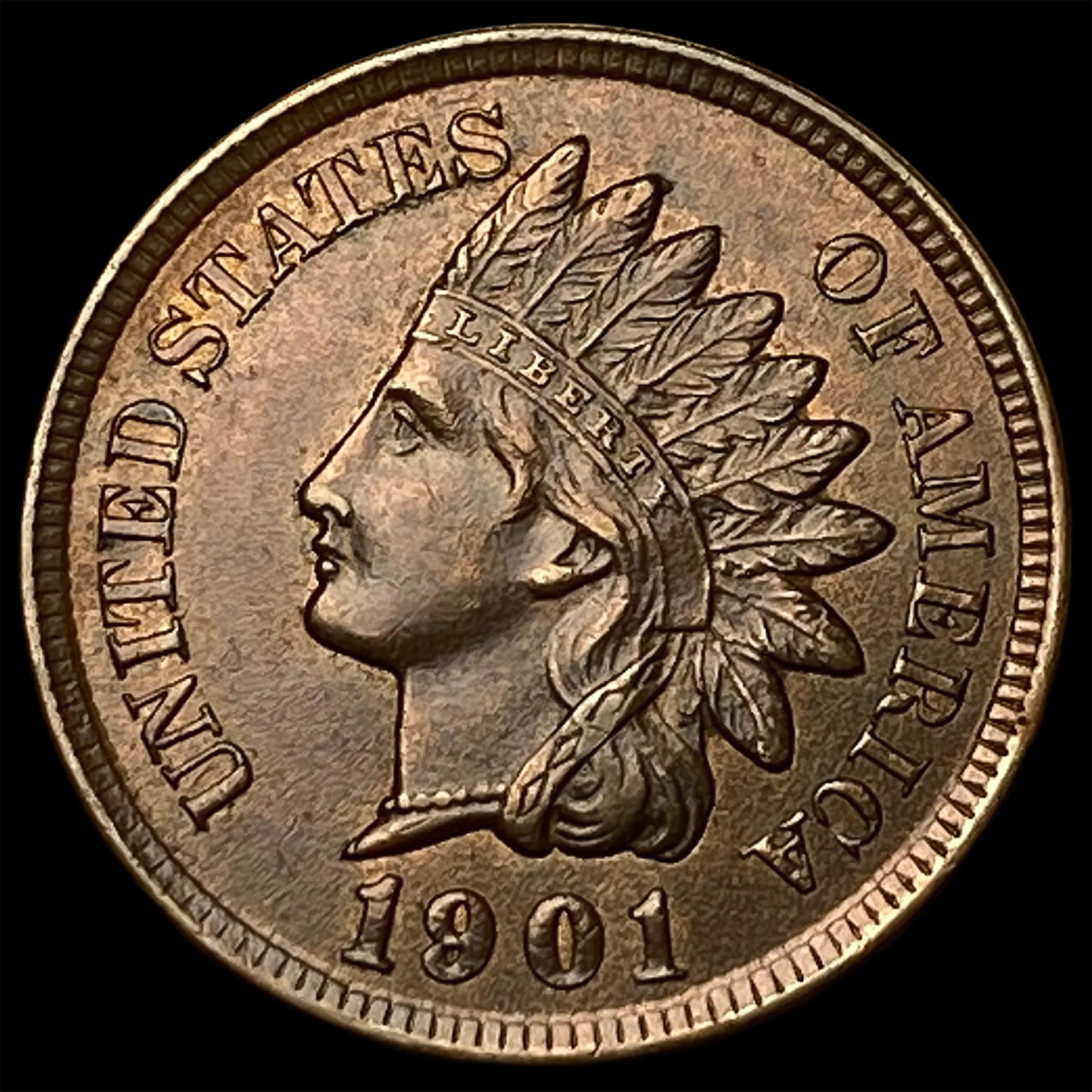1901 Indian Head Cent CHOICE BU: 1901 Indian Head Cent CHOICE BU