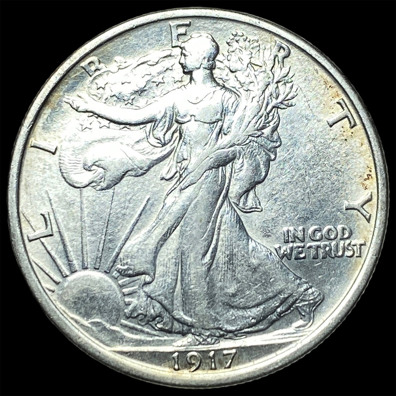 1917 Walking Liberty Half Dollar LIGHTLY CIRCULATED (1 of 2)