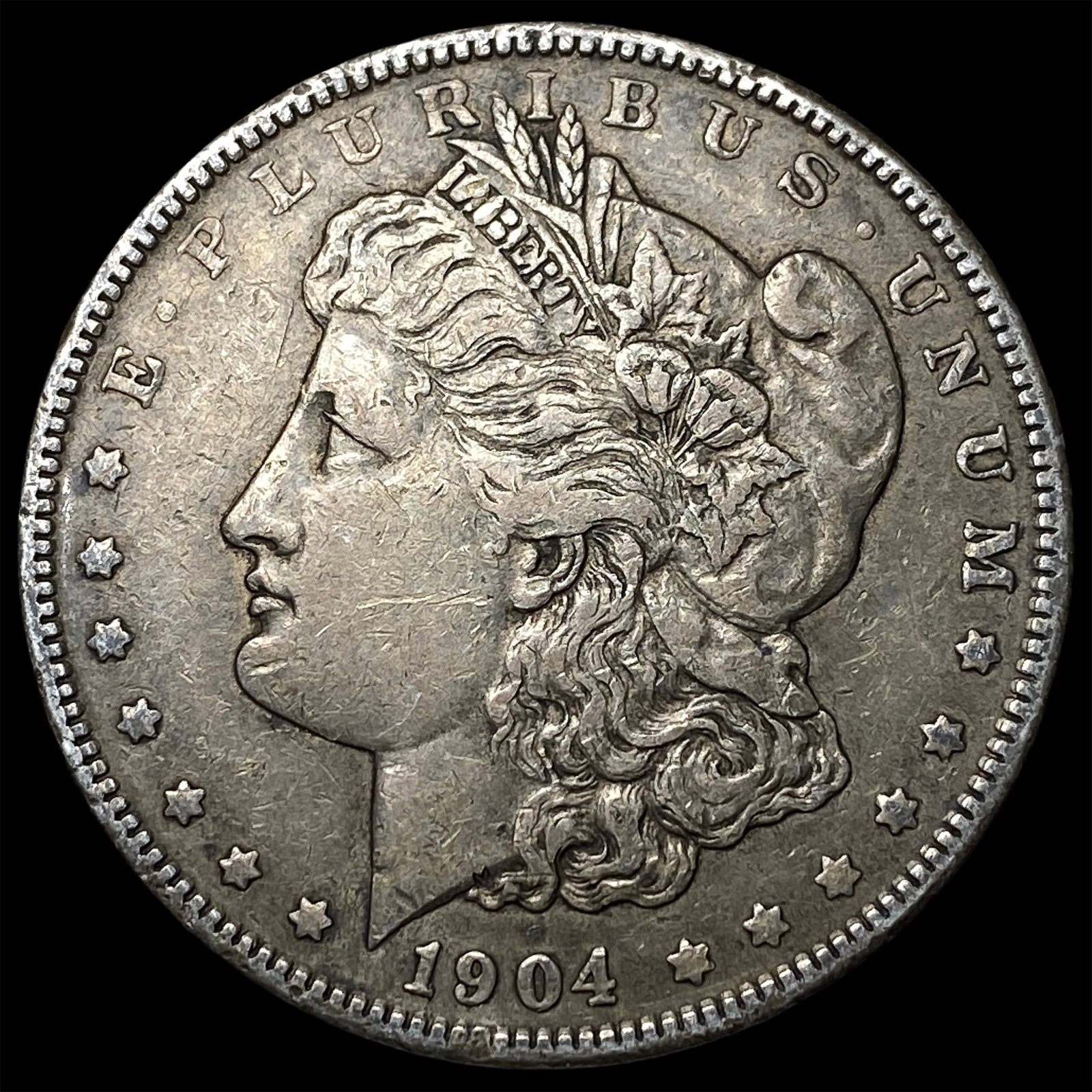 1904 Morgan Silver Dollar NEARLY UNCIRCULATED: 1904 Morgan Silver Dollar NEARLY UNCIRCULATED