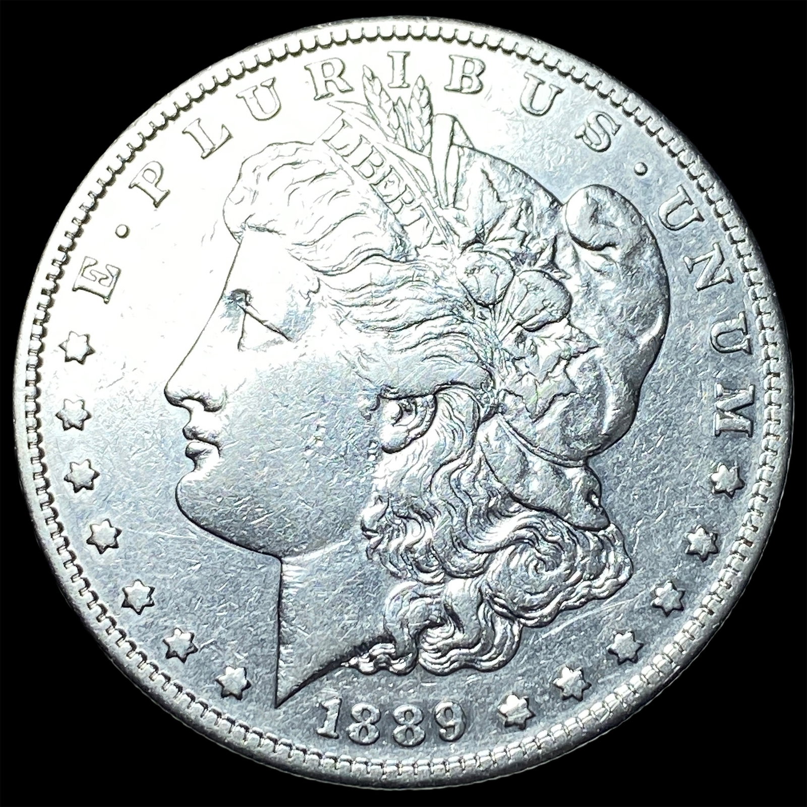 1889 Silver Morgan Dollar NEARLY UNCIRCULATED: 1889 Silver Morgan Dollar NEARLY UNCIRCULATED