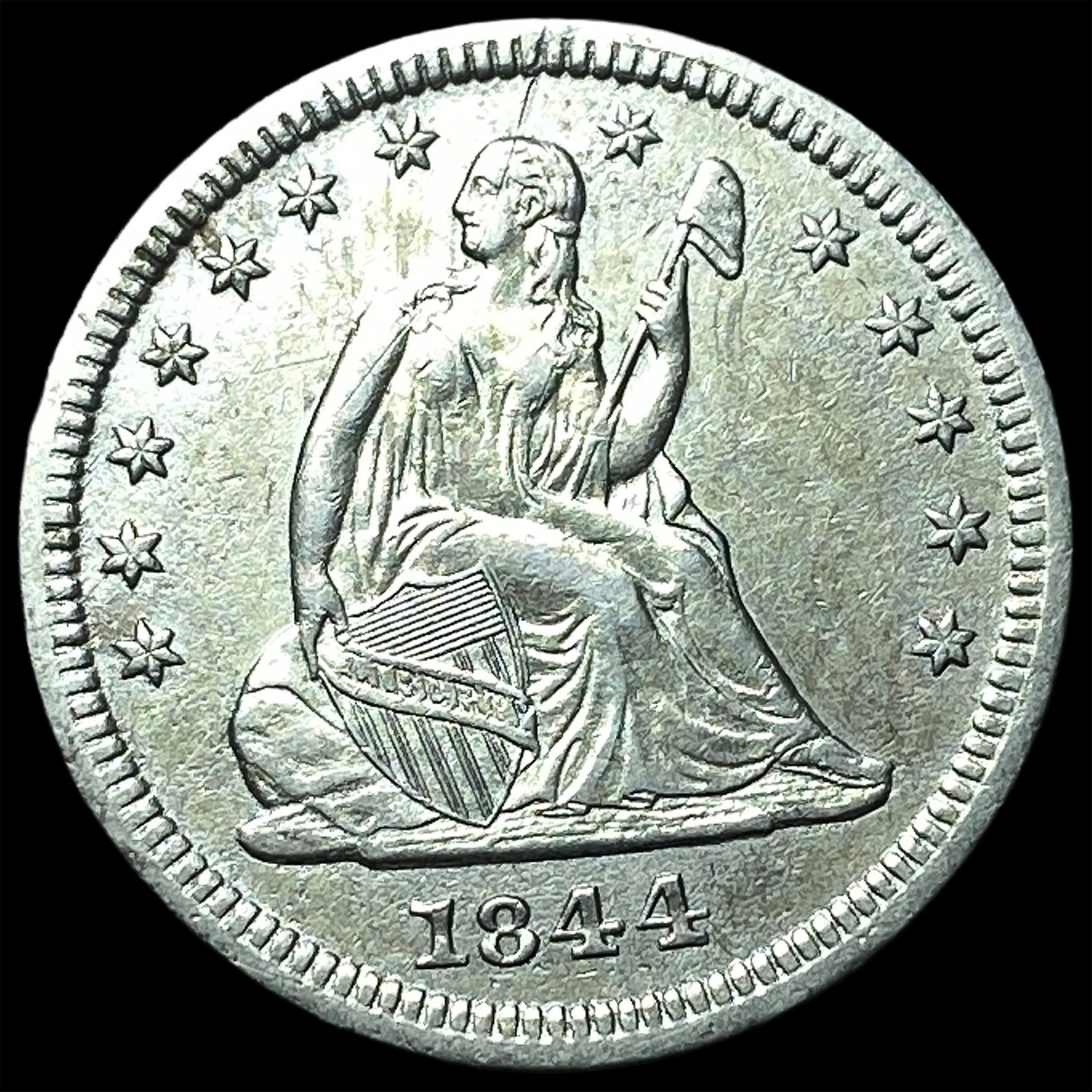 1844 Seated Liberty Quarter CLOSELY UNCIRCULATED (1 of 2)